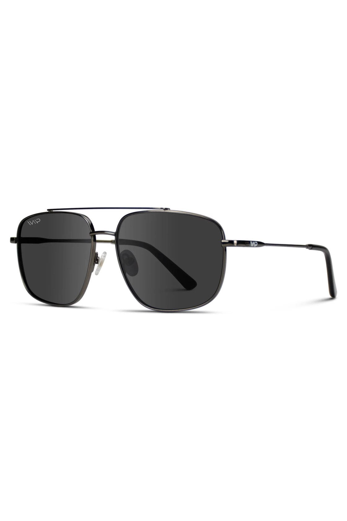 Sonia Gunmetal Square Aviator Sunglasses - FINAL SALE