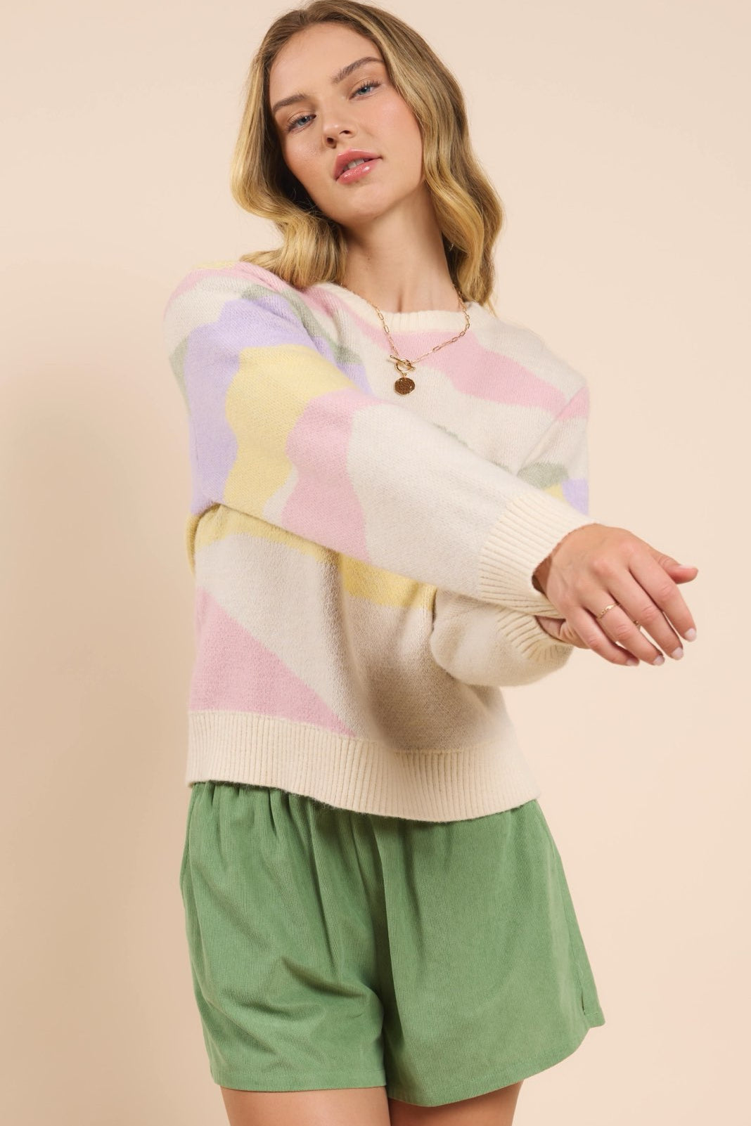 Savanna Multicolor Abstract Sweater - FINAL SALE