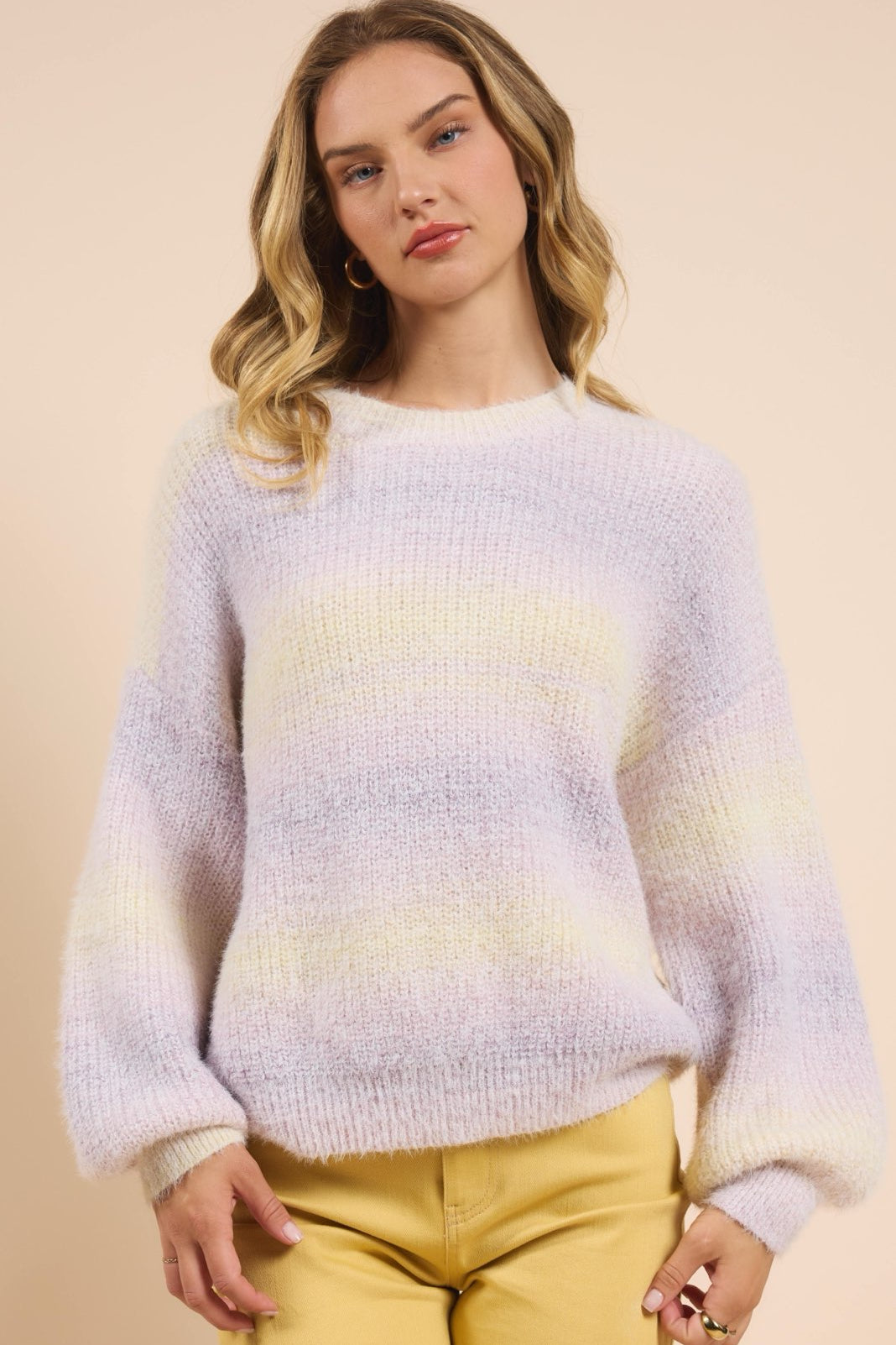 Jovanie Lavender Ombre Sweater - FINAL SALE
