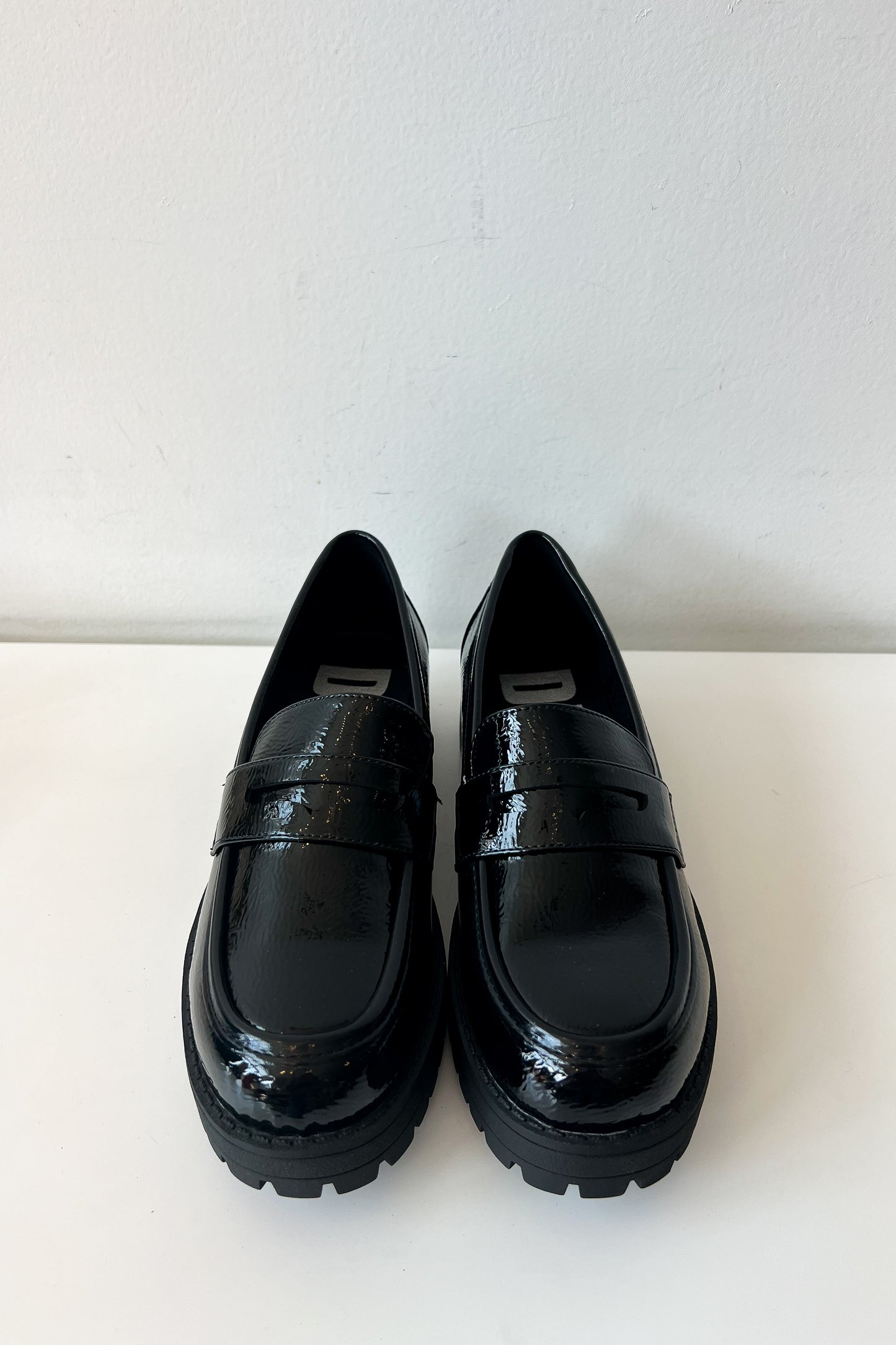 Laine Black Patent Leather Loafer - FINAL SALE