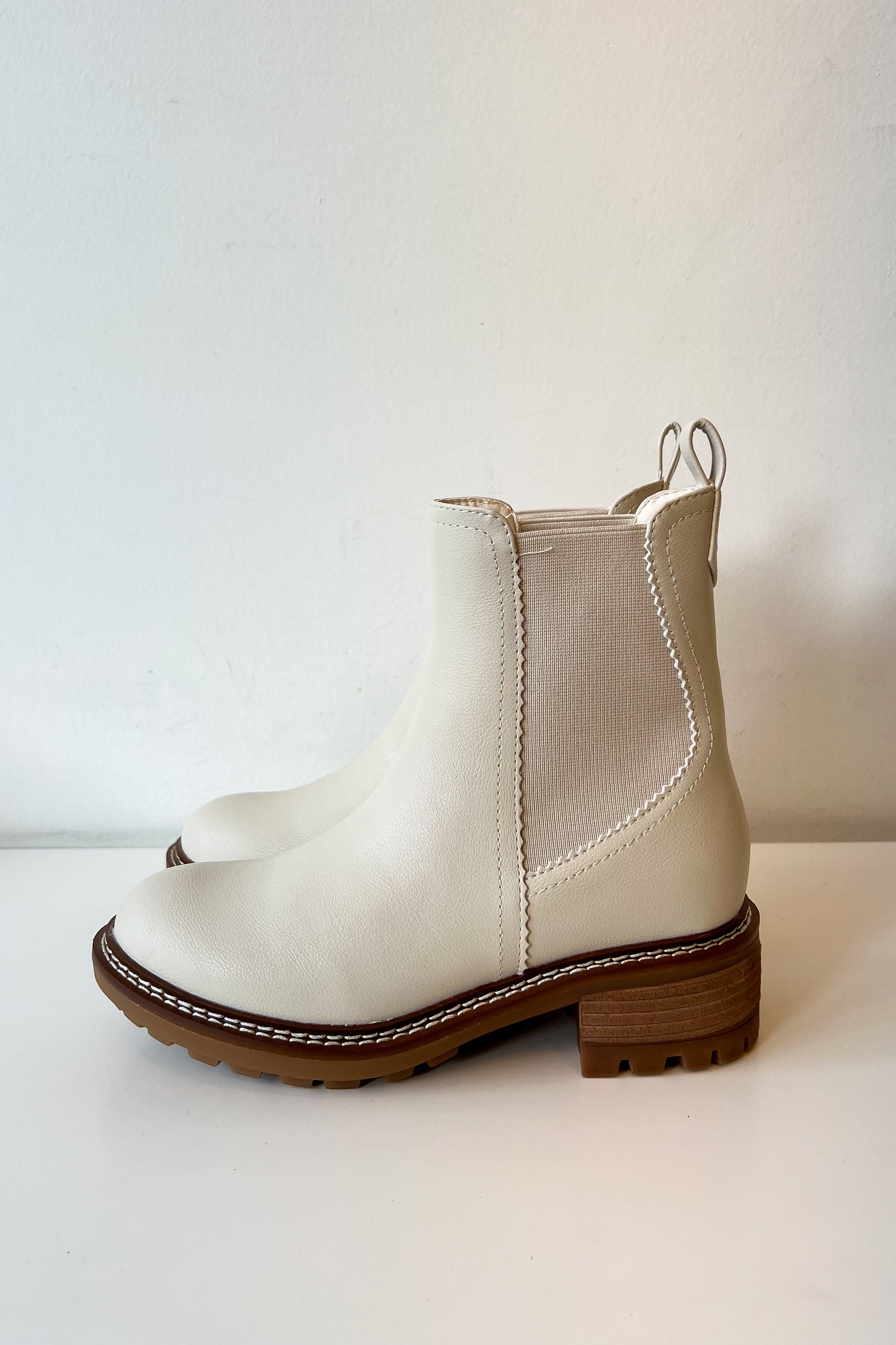 Parker Ecru Faux Leather Boot - FINAL SALE