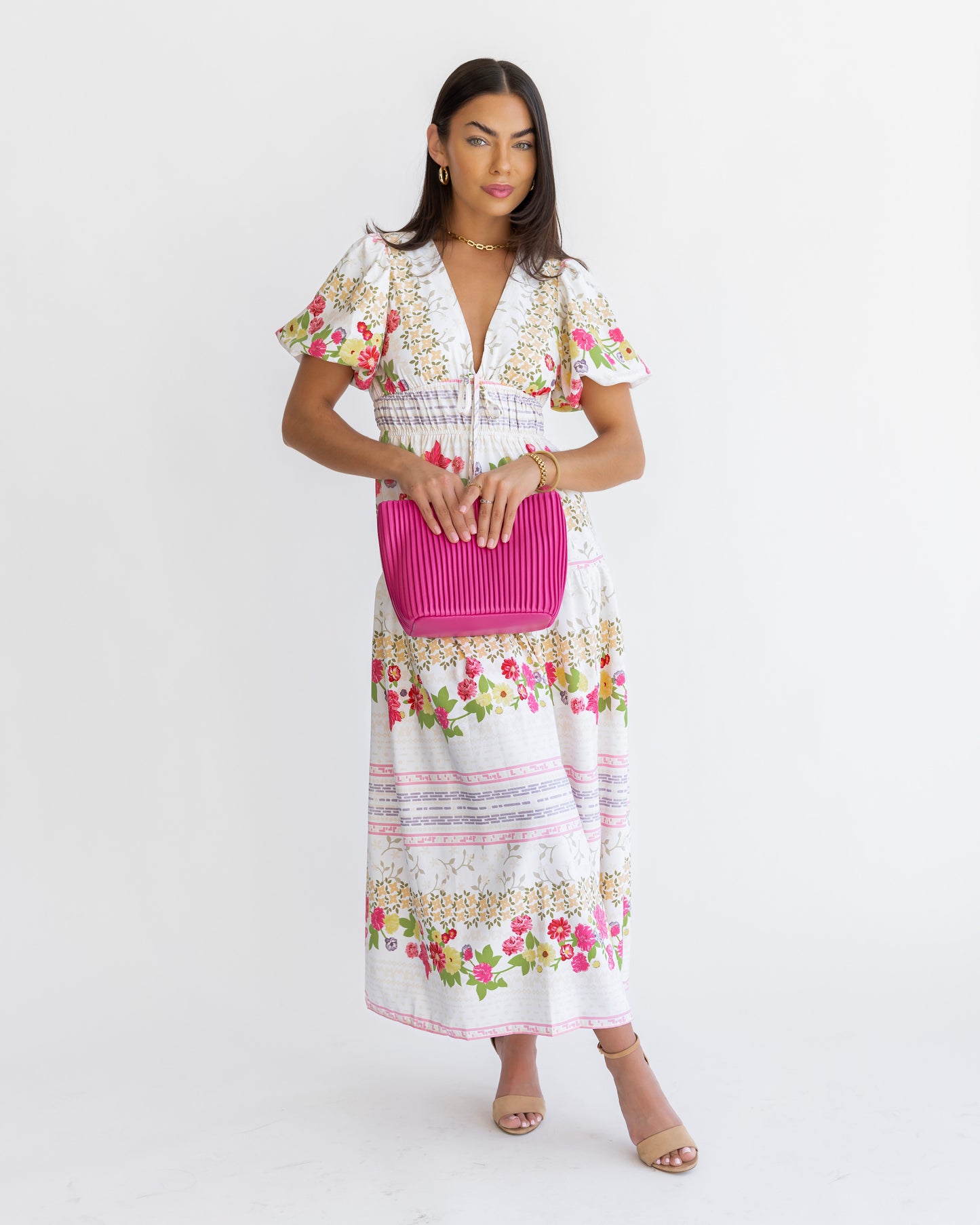 Tessa White Floral Maxi Dress - FINAL SALE