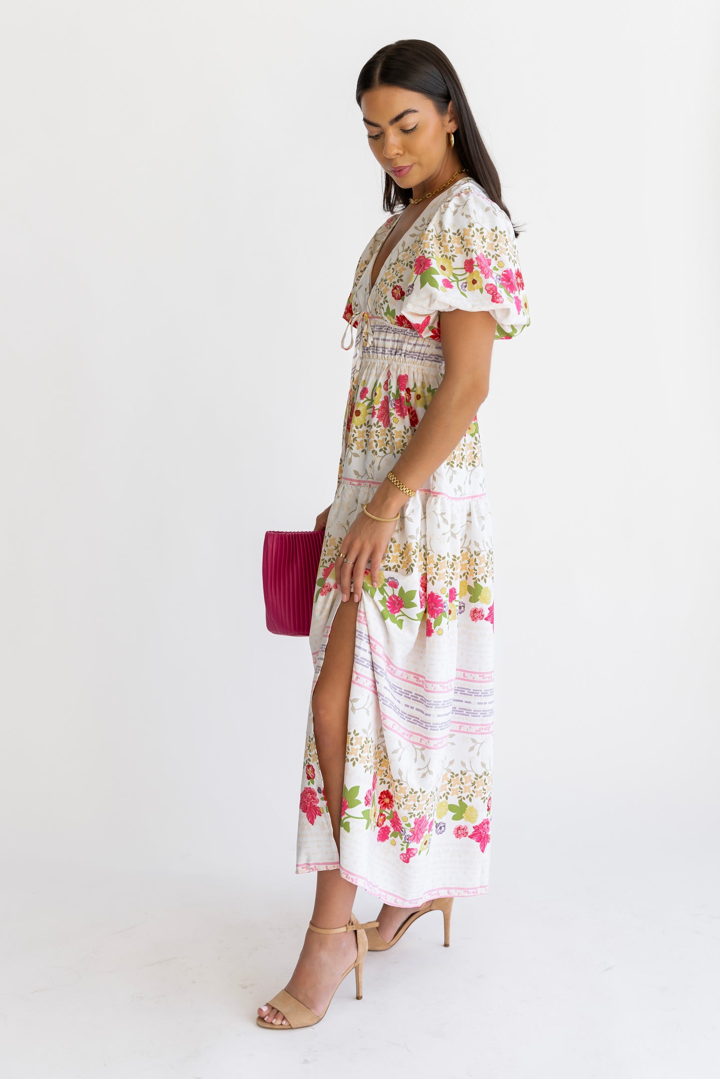 Tessa White Floral Maxi Dress - FINAL SALE