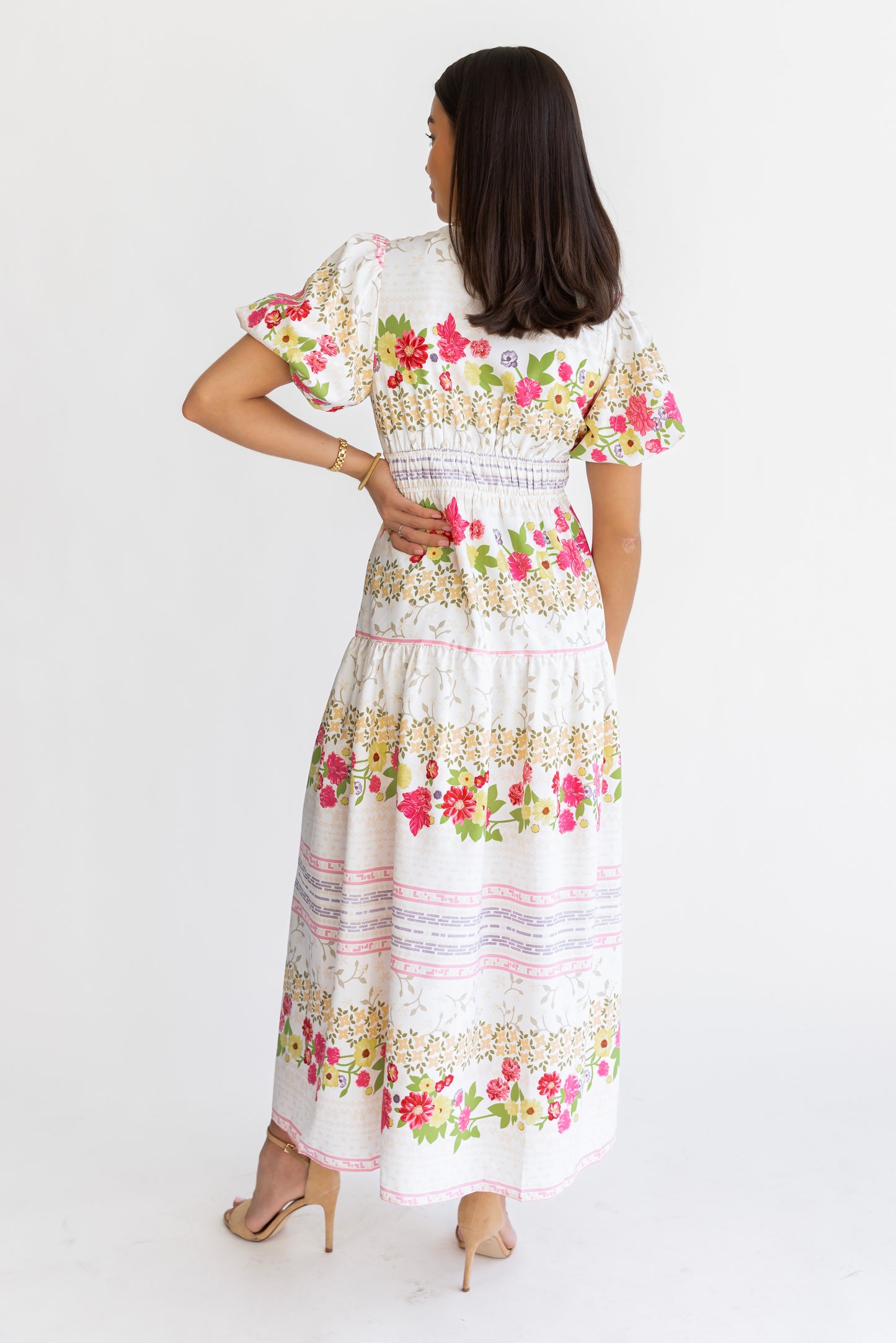 Tessa White Floral Maxi Dress - FINAL SALE