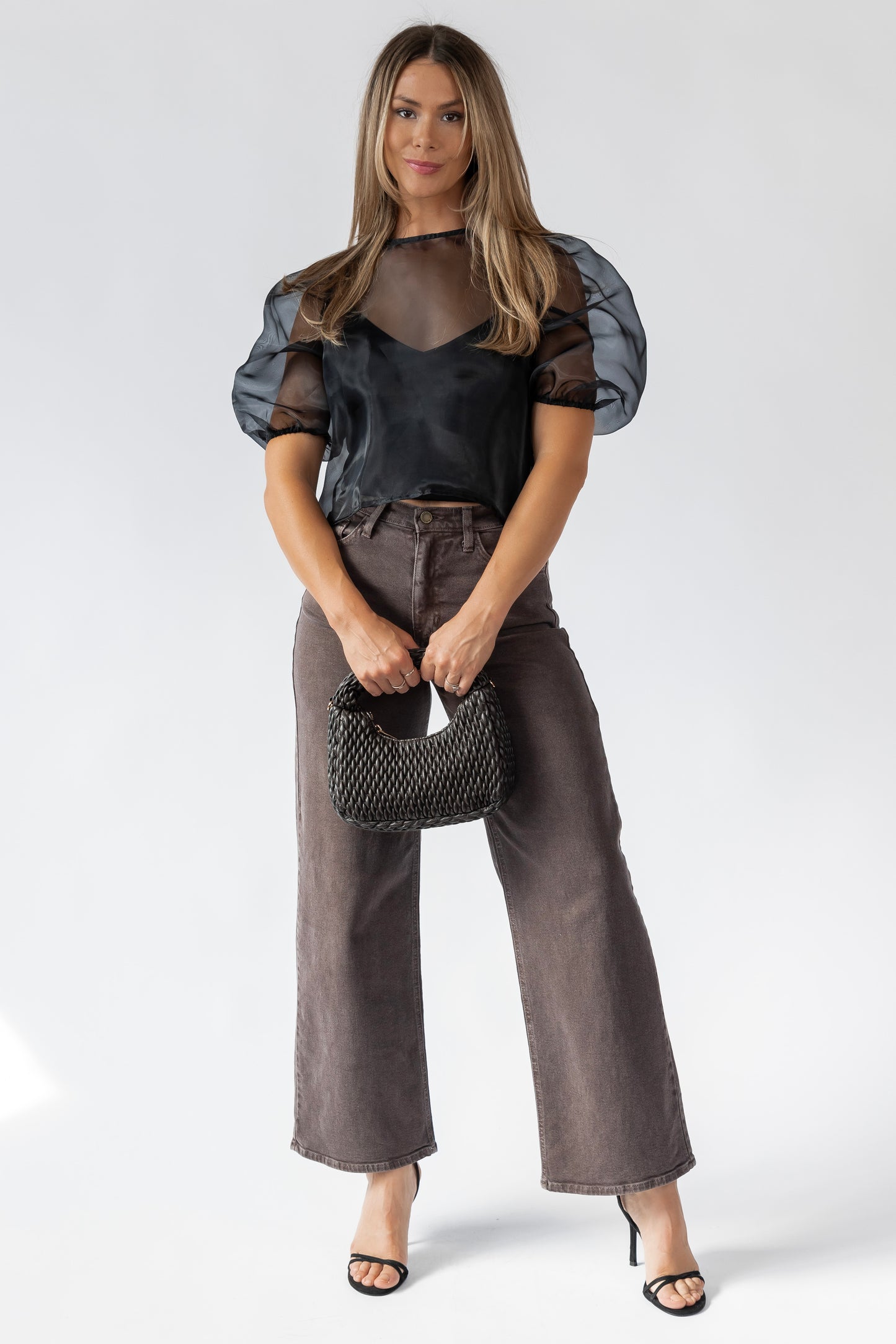 Fitz Black Sheer Blouse - FINAL SALE