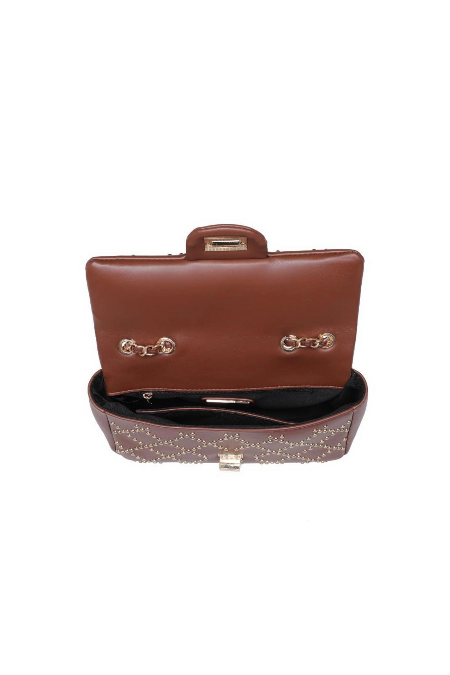 Avery Brown Studded Crossbody Bag - FINAL SALE