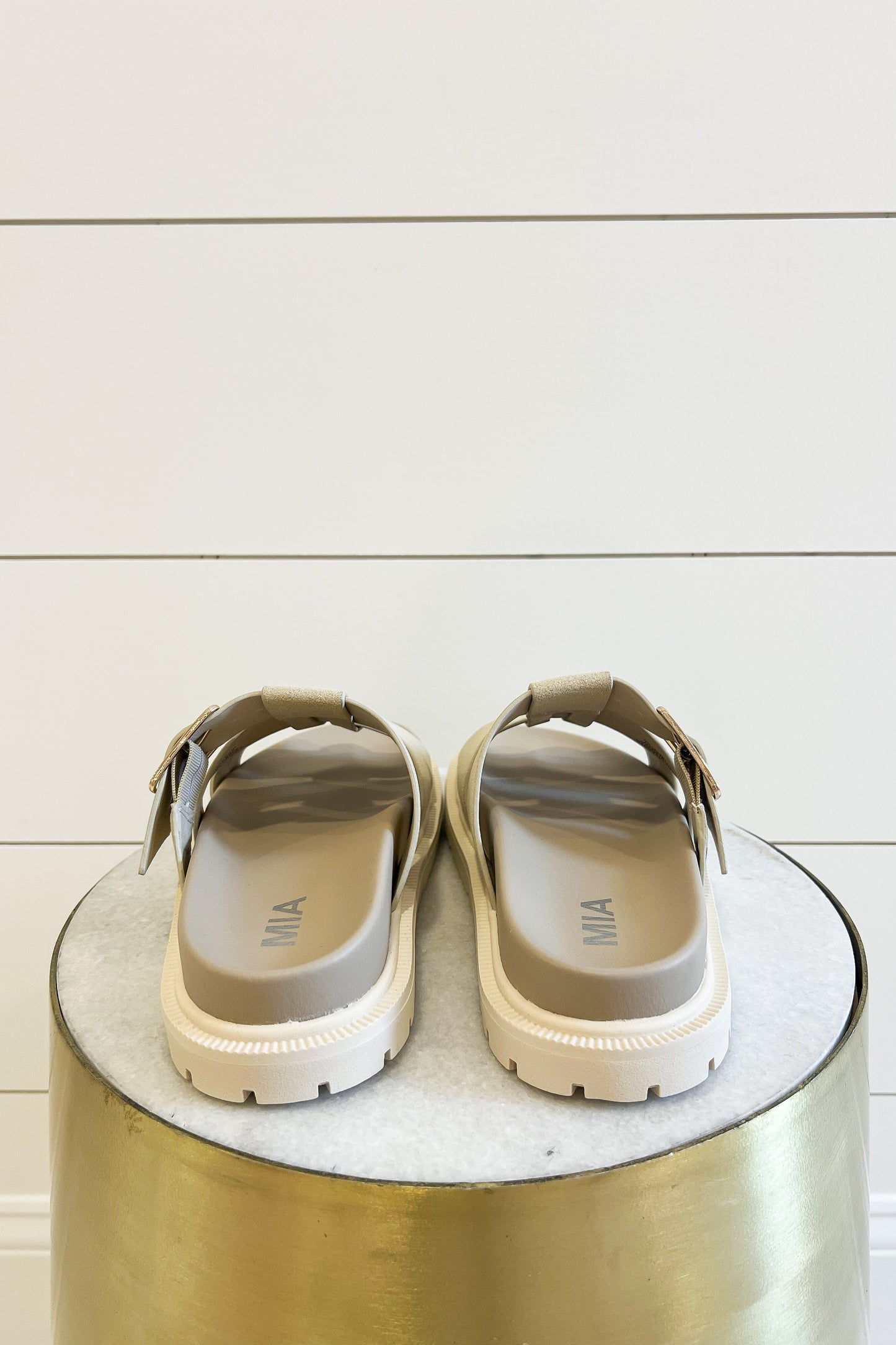 Bellen Ivory Tri Strap Sandals