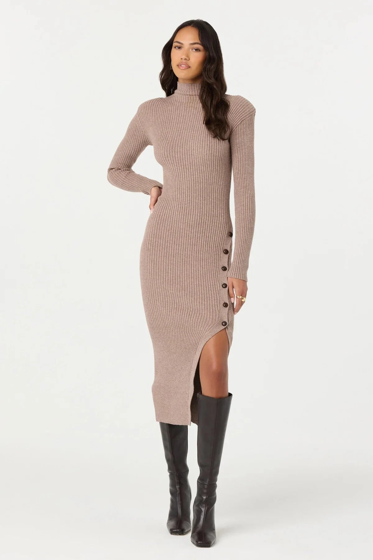 Soryn Taupe Sweater Dress - FINAL SALE