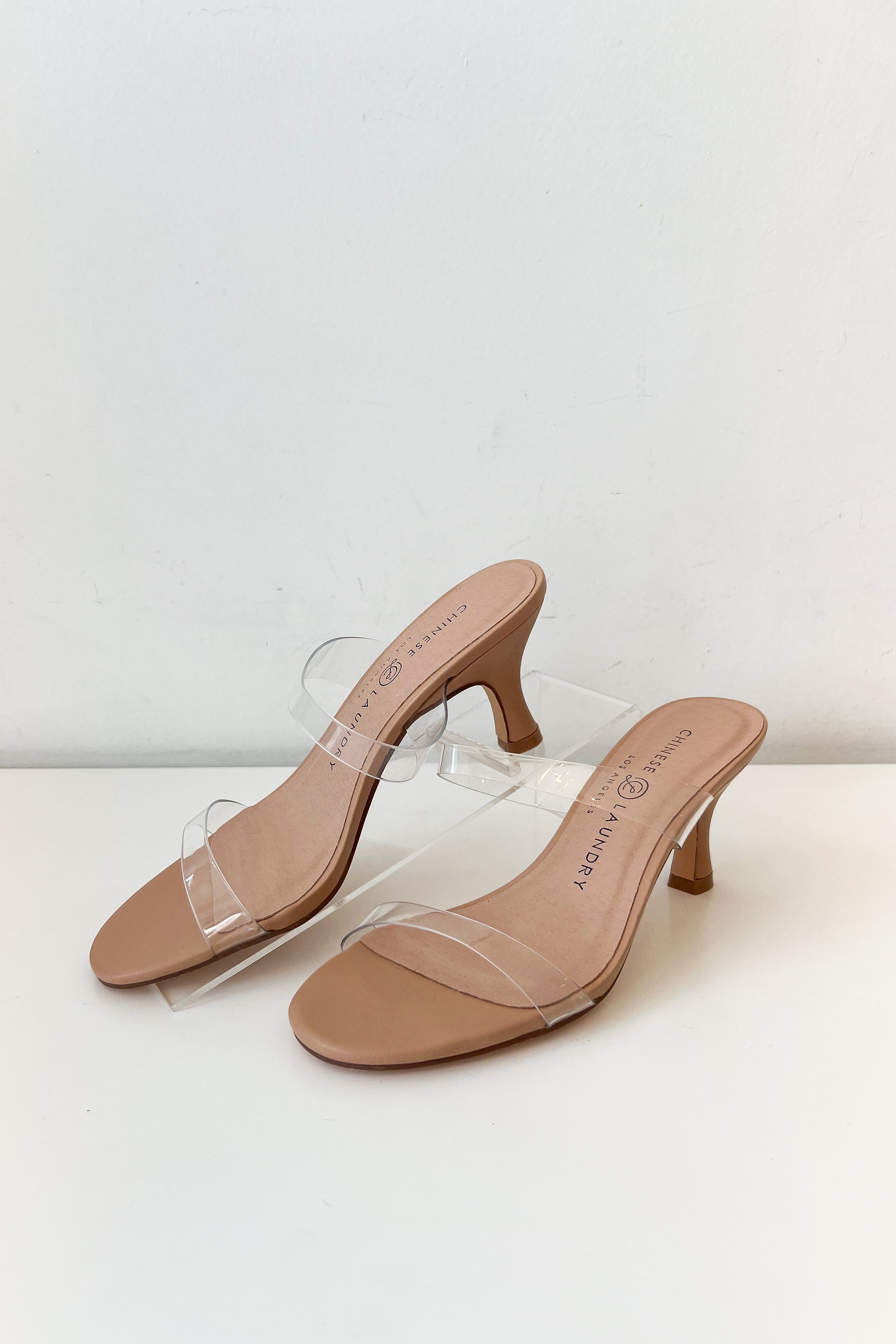 Yamila Clear Strap Kitten Heel - Main Image