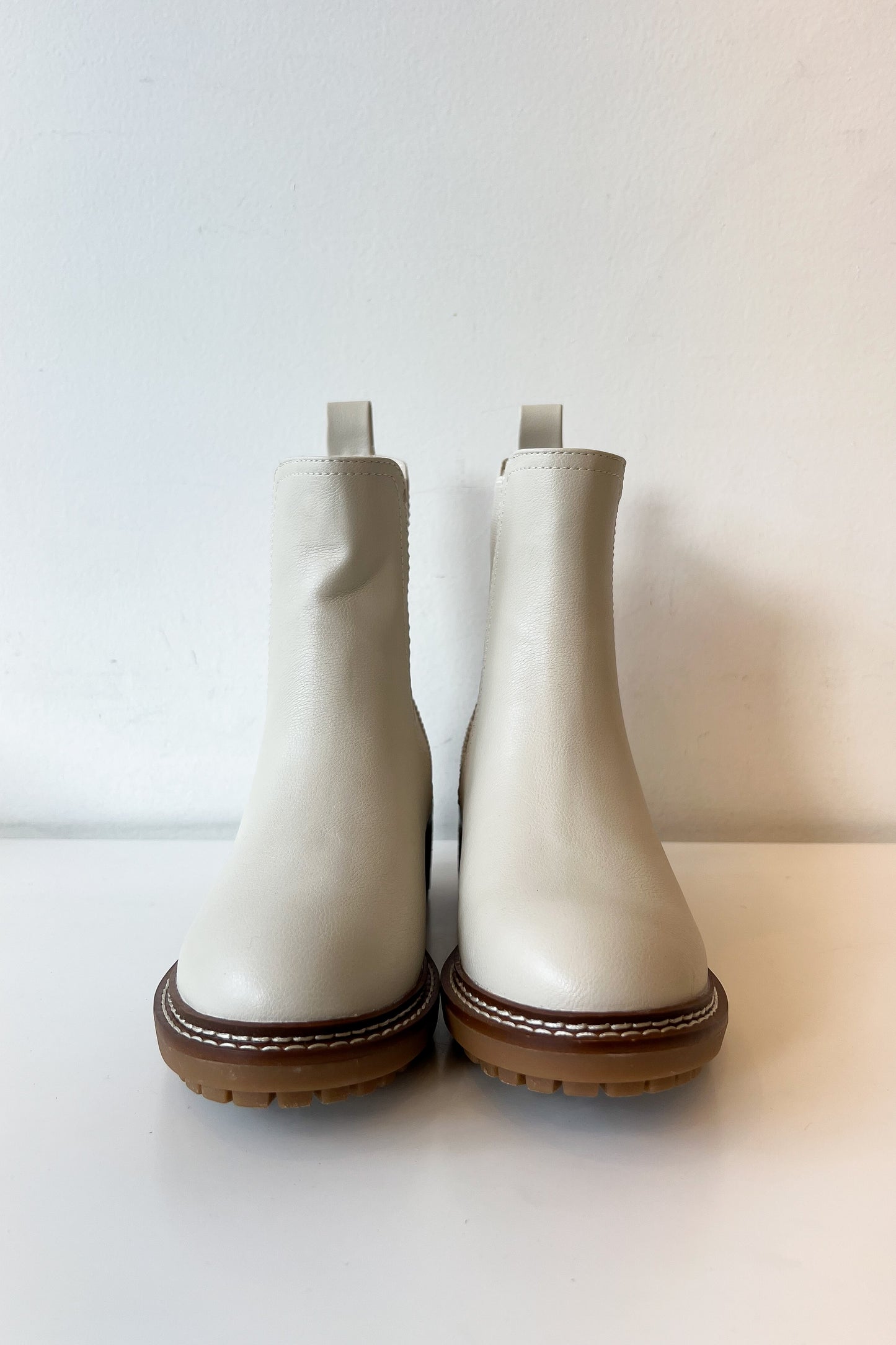 Parker Ecru Faux Leather Boot - FINAL SALE