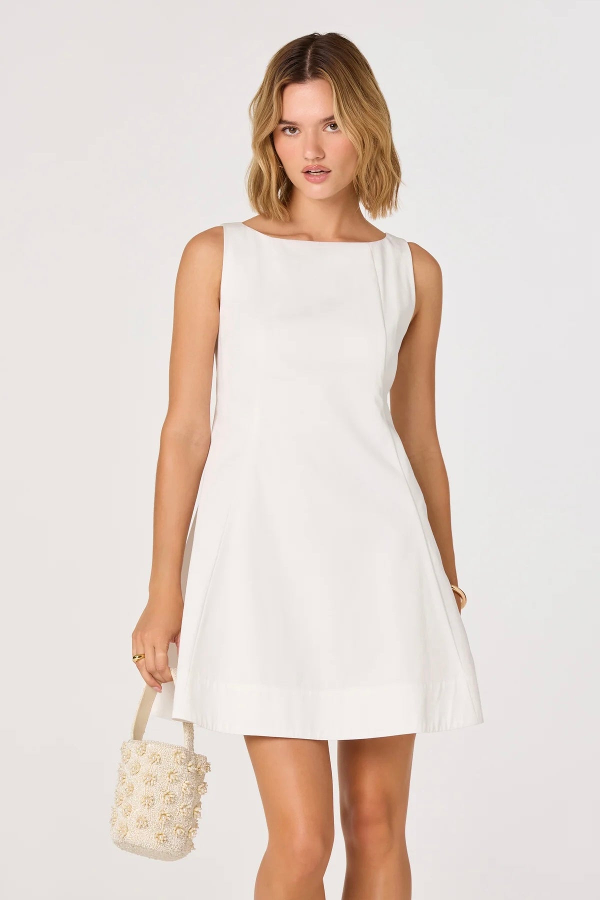 Shyla Ivory A-Line Mini Dress