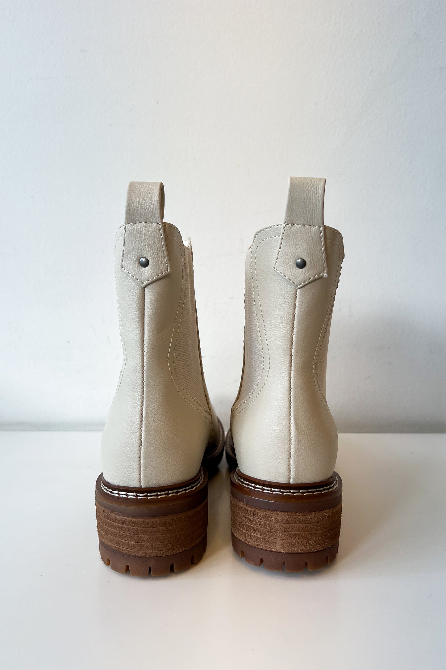 Parker Ecru Faux Leather Boot - FINAL SALE