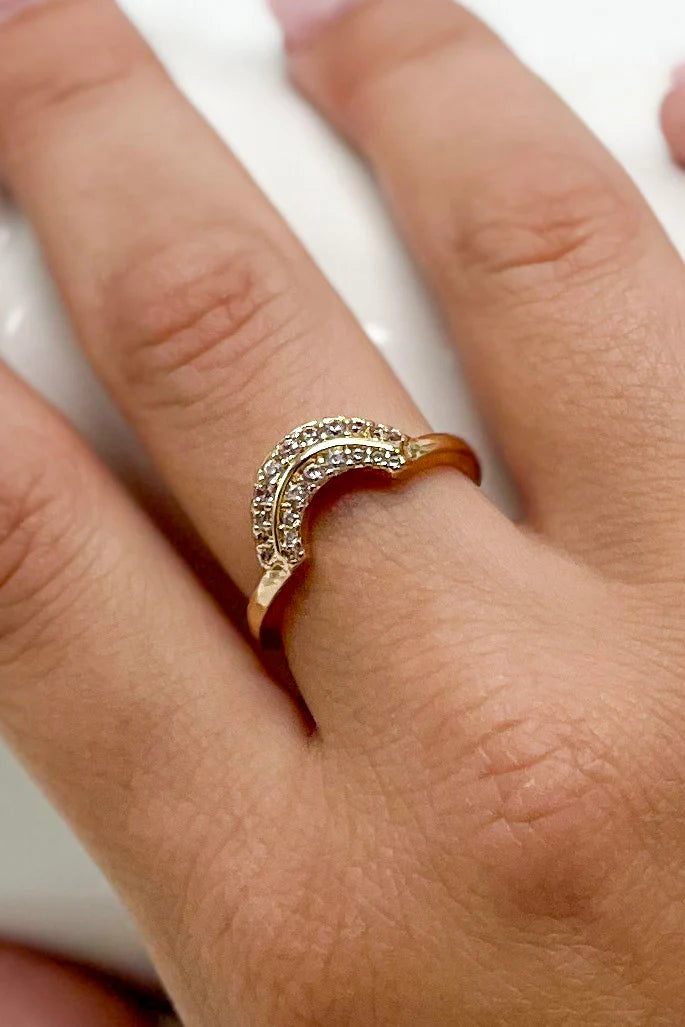 Arch Shape Gold Ring - FINAL SALE