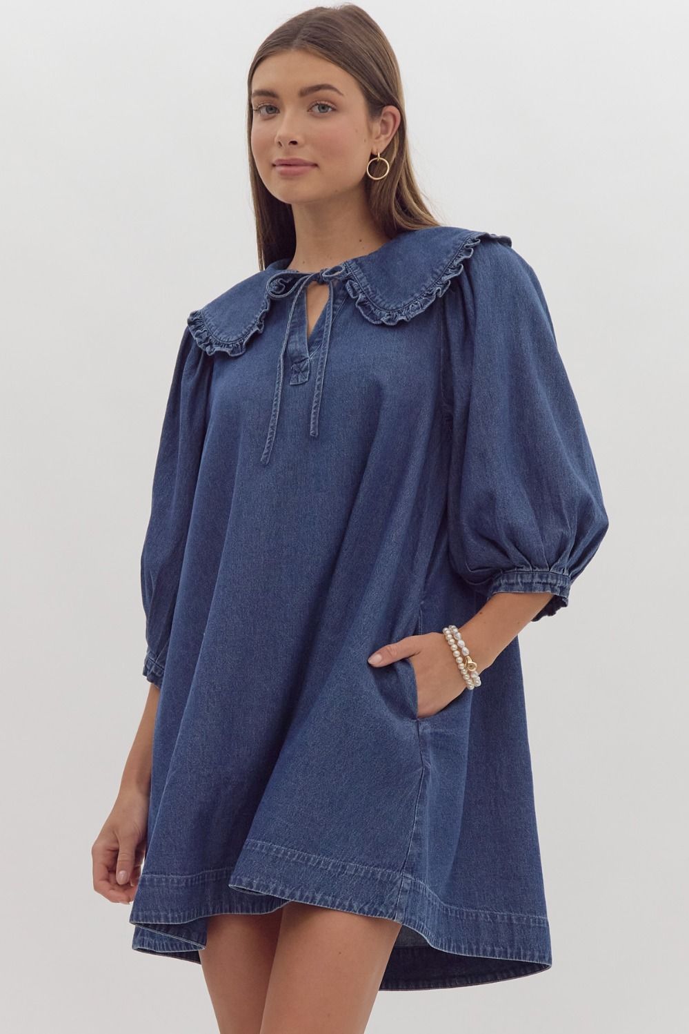 Karlee Denim Shift Dress - FINAL SALE