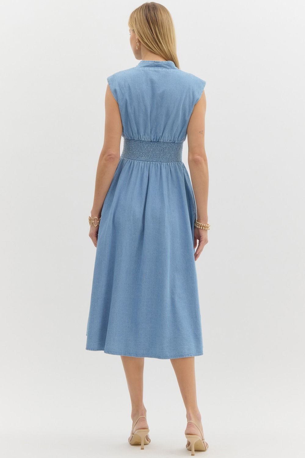 Nora Chambray Midi Dress