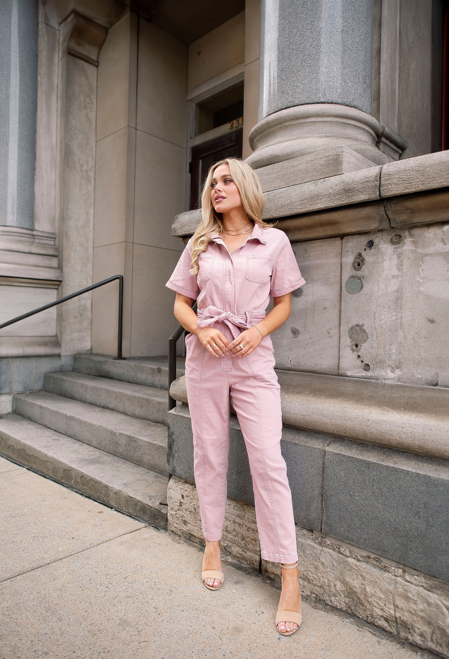 Zahara Mauve Utility Jumpsuit - FINAL SALE