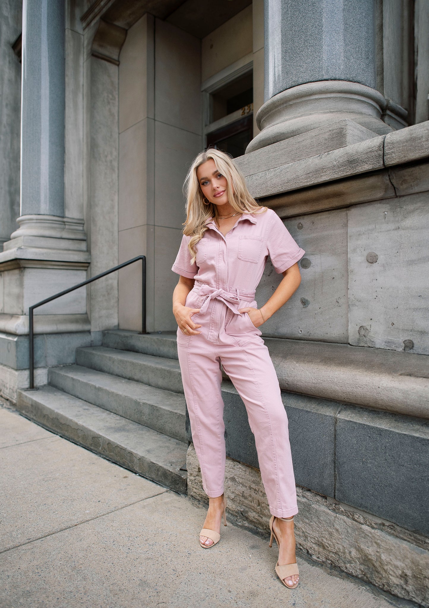 Zahara Mauve Utility Jumpsuit - FINAL SALE
