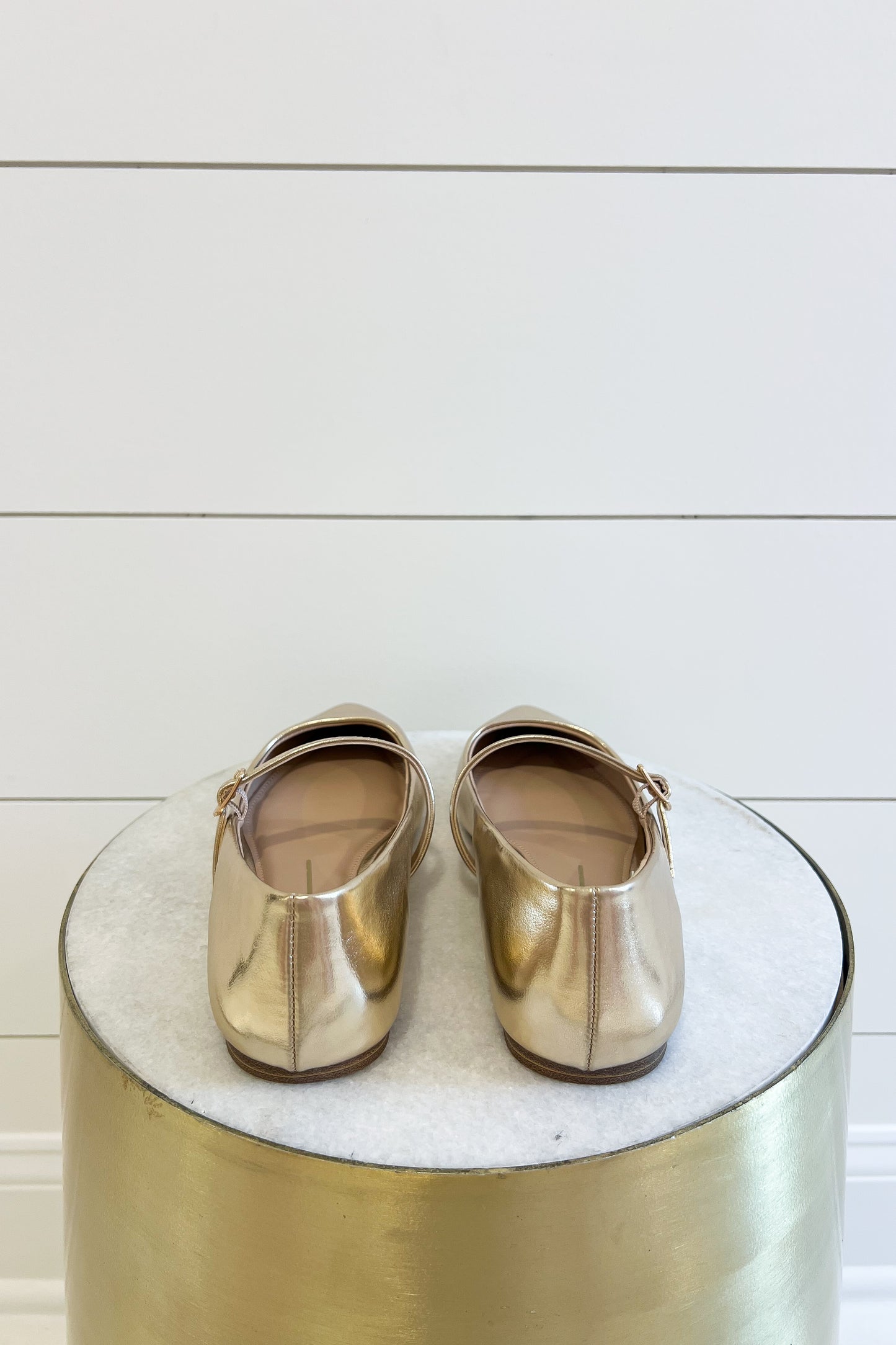 Gisela Gold Ballerina Flats
