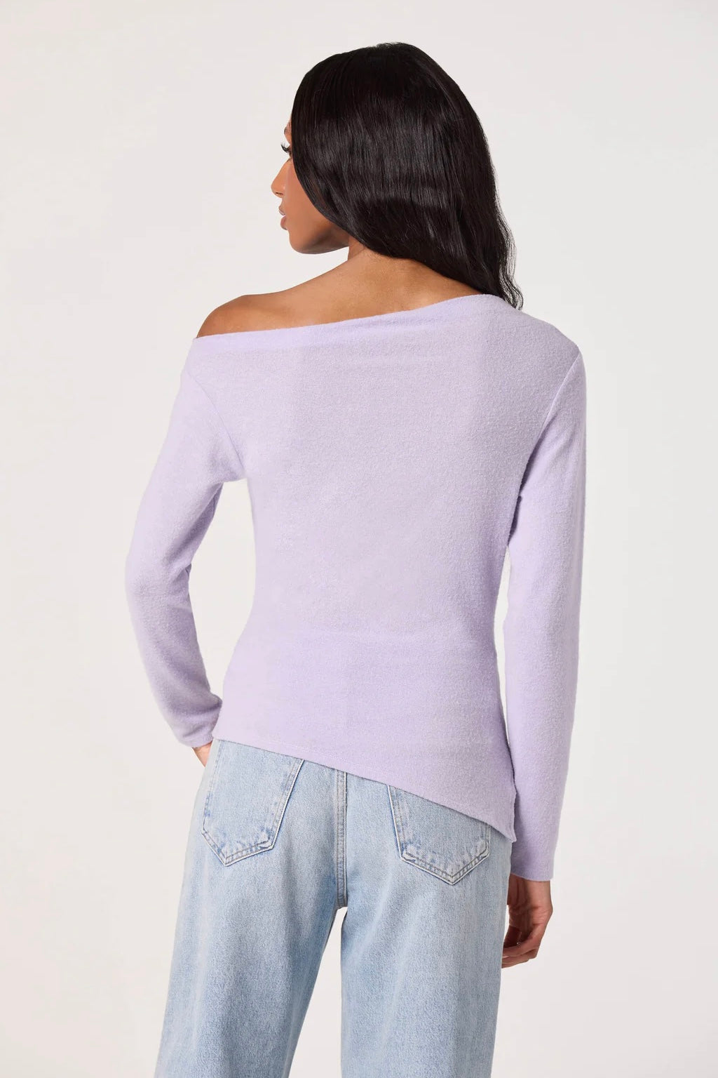 Miah Lilac Off Shoulder Top