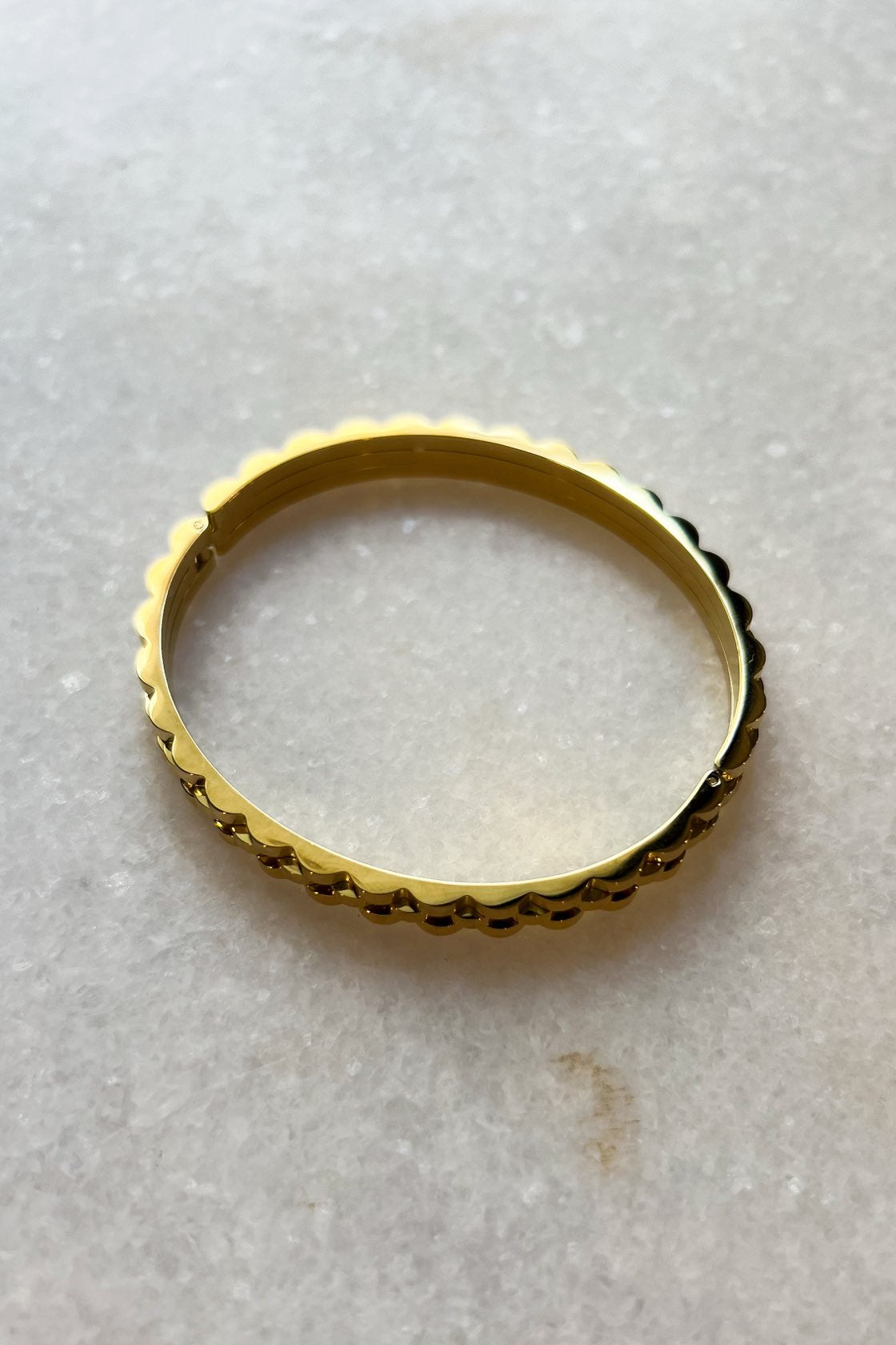Gold Watch Band Bangle Bracelet - FINAL SALE