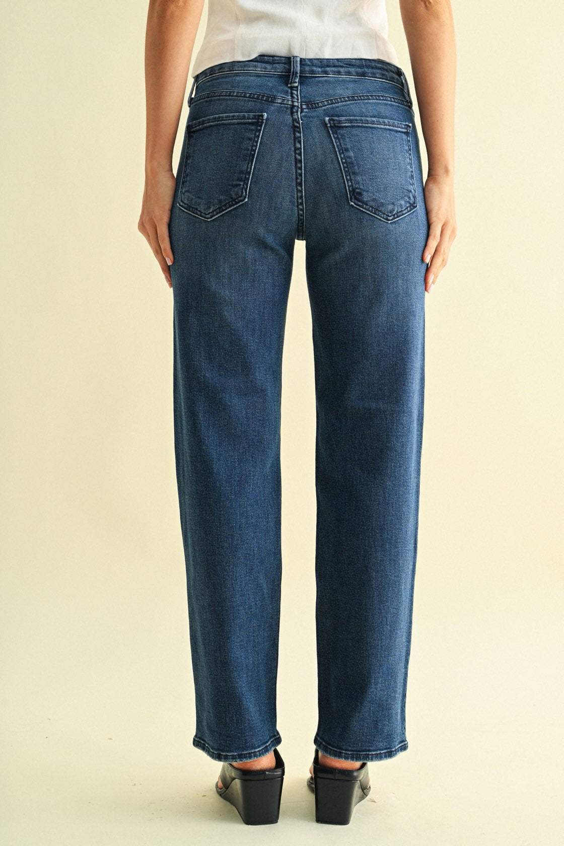 Xander Dark Wash Stretch Straight Denim