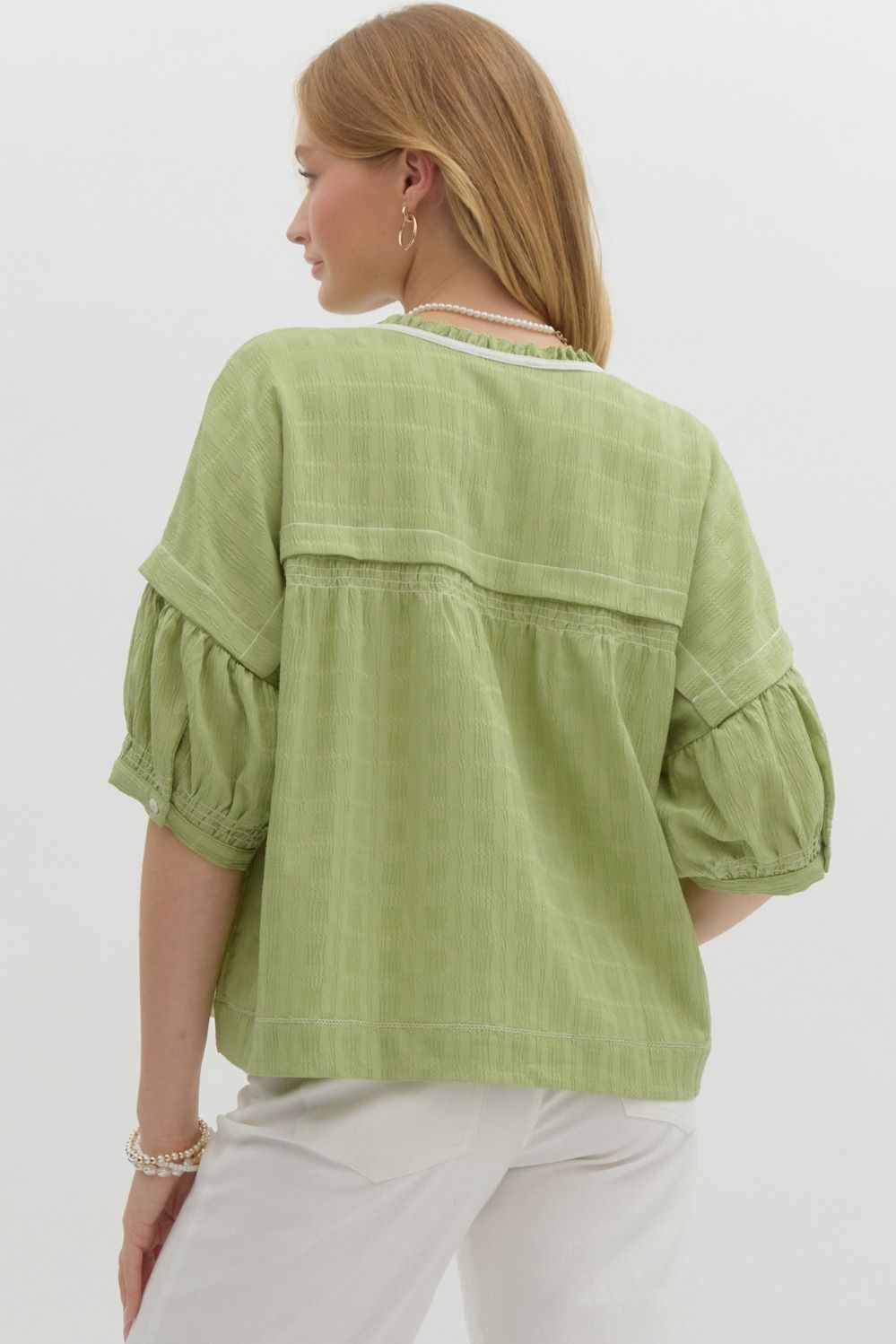 Cherri Lime Textured Top
