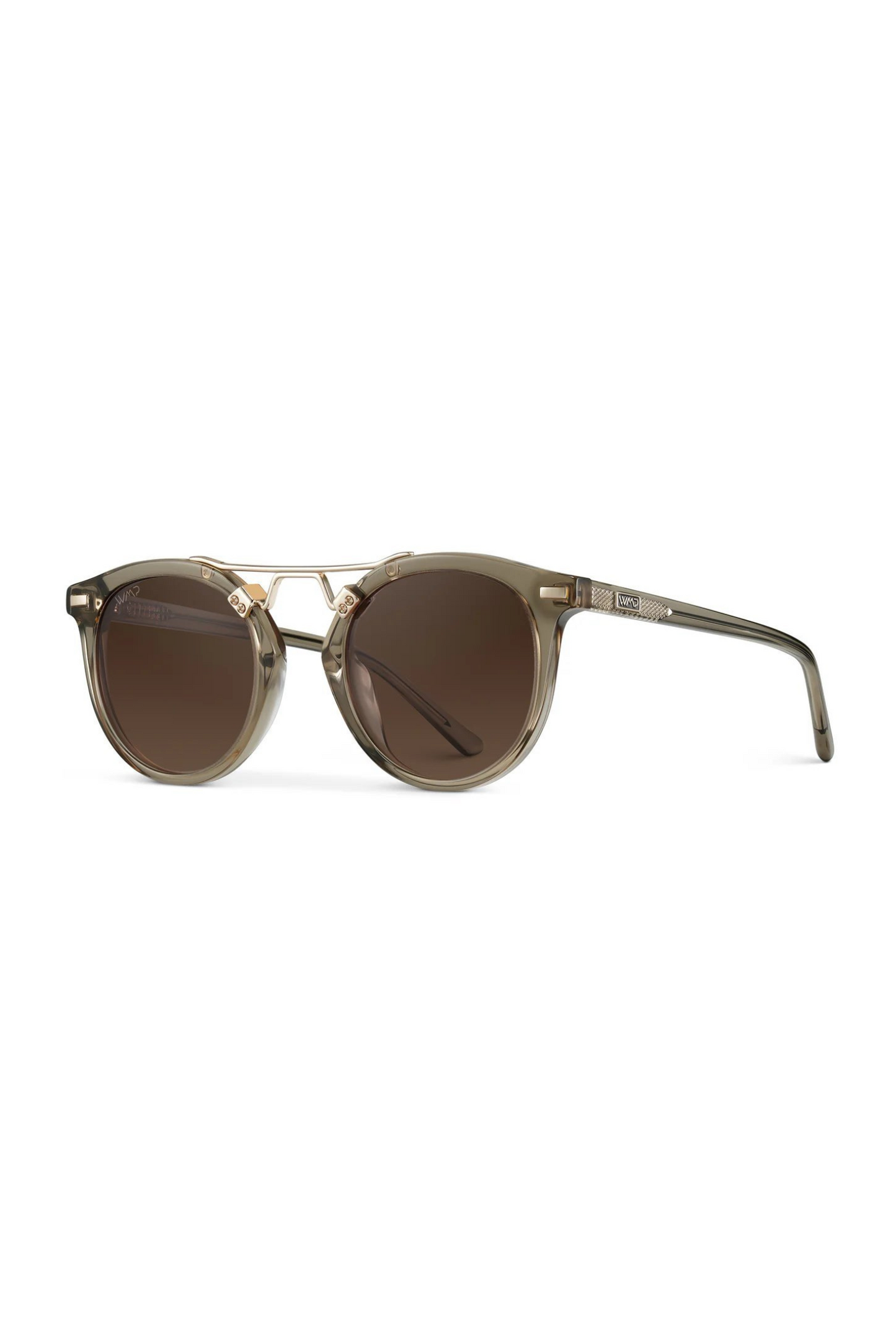 Skyler Mocha Gold Wire Sunglasses - FINAL SALE