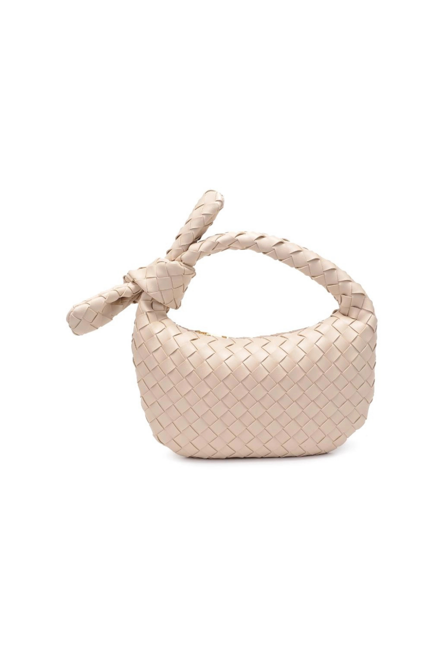 Lizbeth Ivory Woven Knot Clutch - FINAL SALE