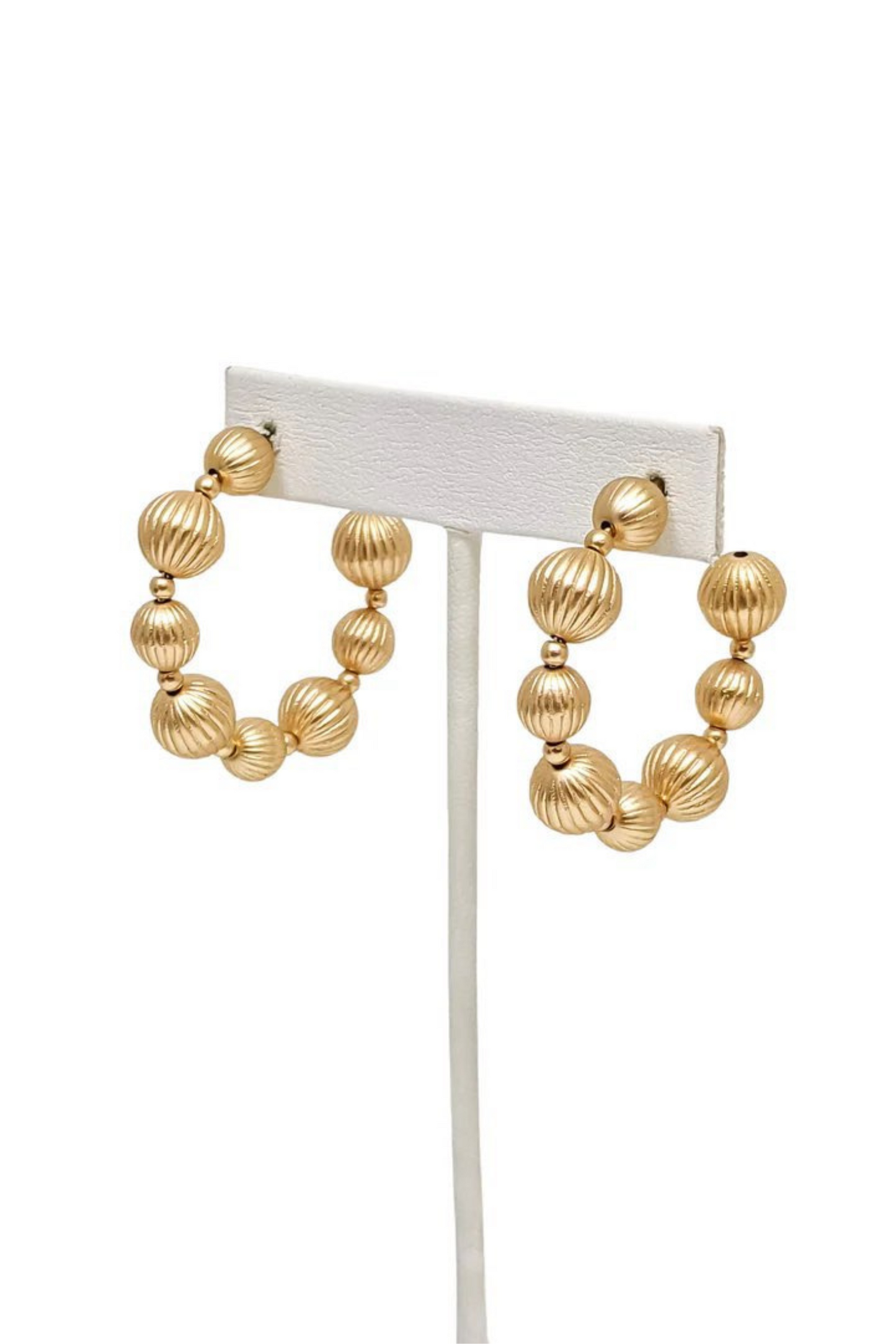 Nichelle Gold Bubble Hoop Earrings - FINAL SALE
