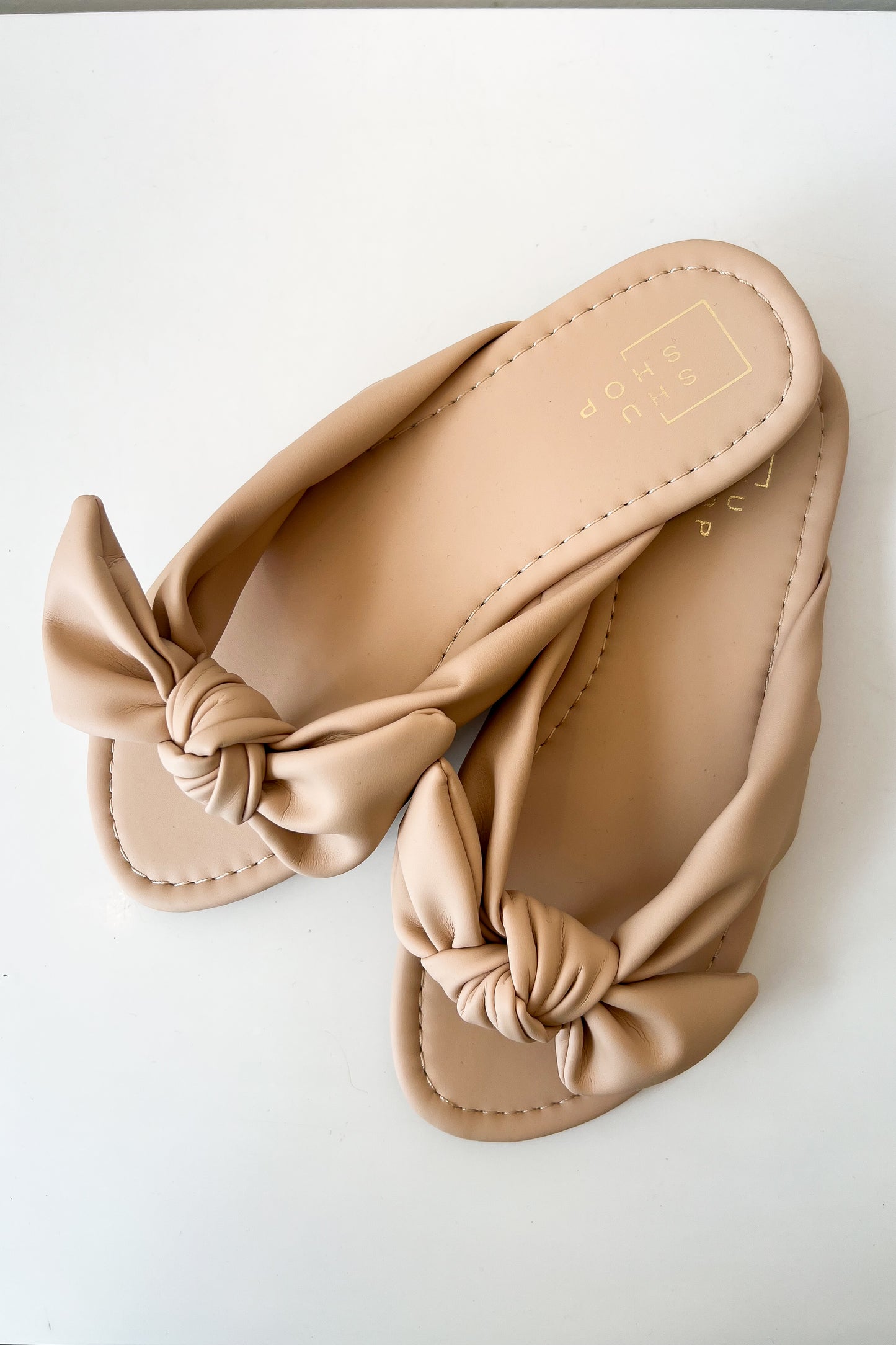 Khloe Beige Bow Sandals - FINAL SALE