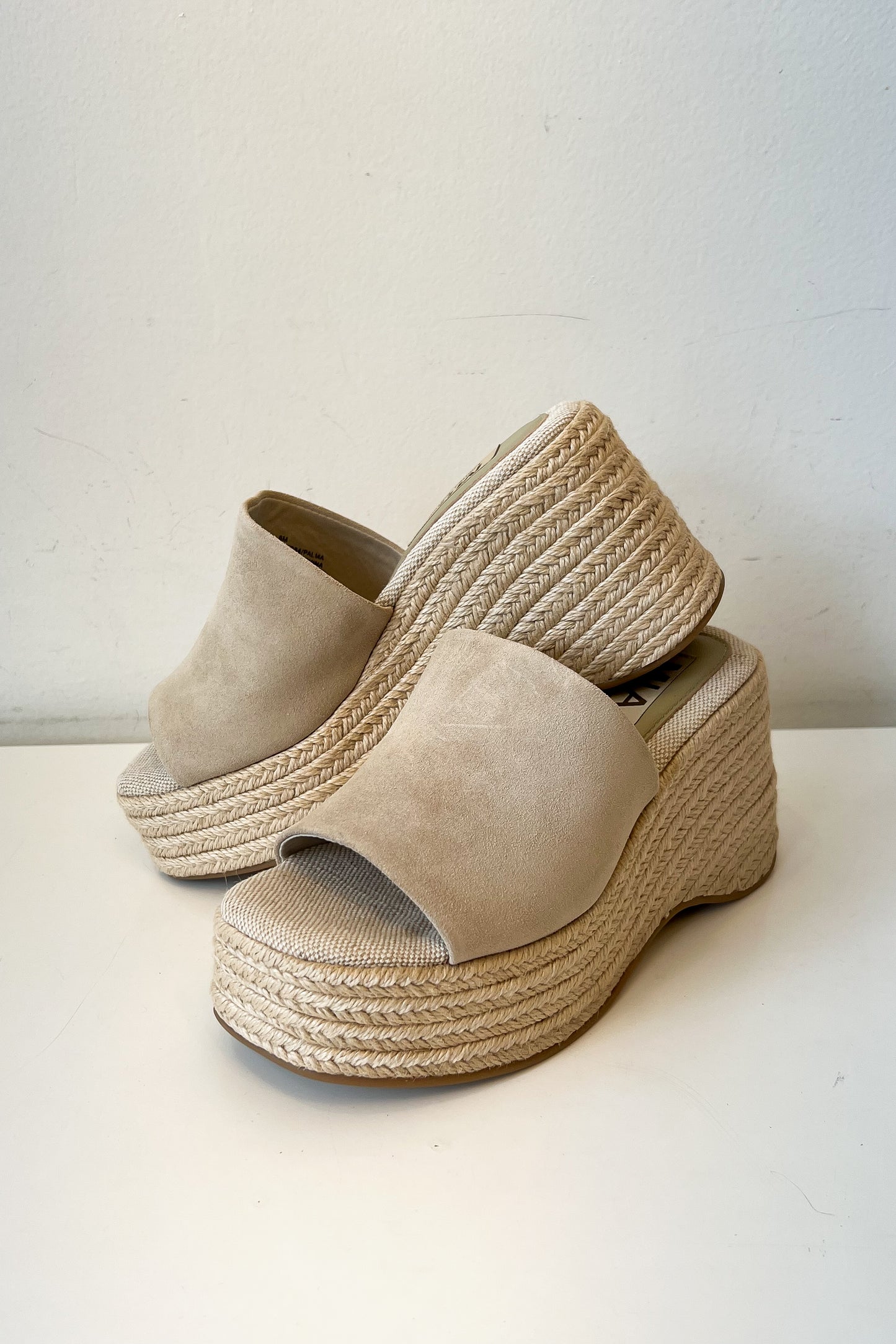 Palma Beige Espadrille Wedge Sandals - FINAL SALE