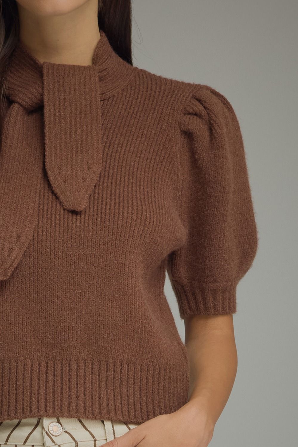 Jarrell Brown Sweater Top