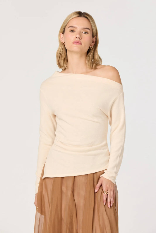 Miah Ivory Off Shoulder Top