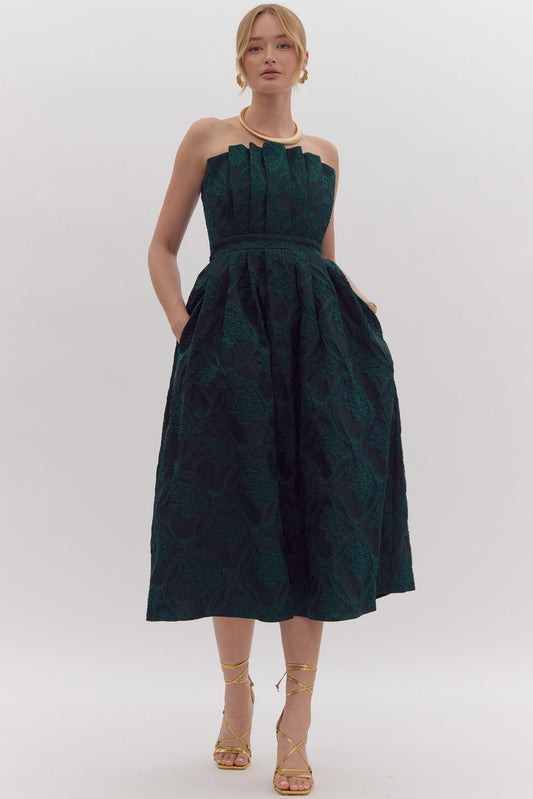 Marren Green Embellished Dress