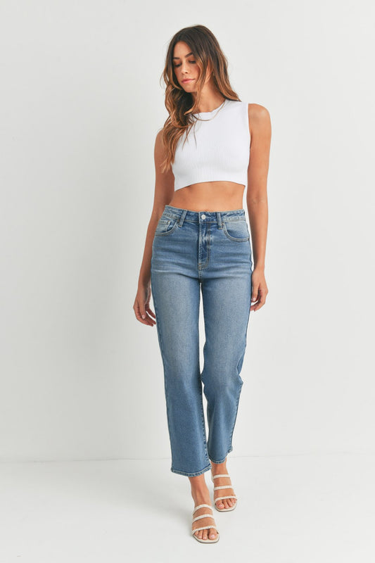 Saylor Medium Wash Vintage Straight Denim