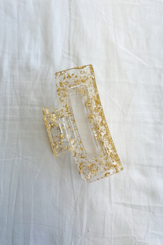 Betty Gold Glitter Jumbo Claw Clip - FINAL SALE