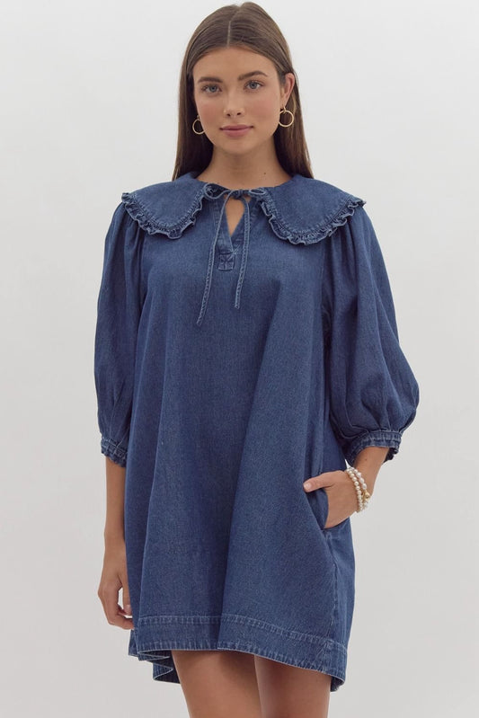 Karlee Denim Shift Dress