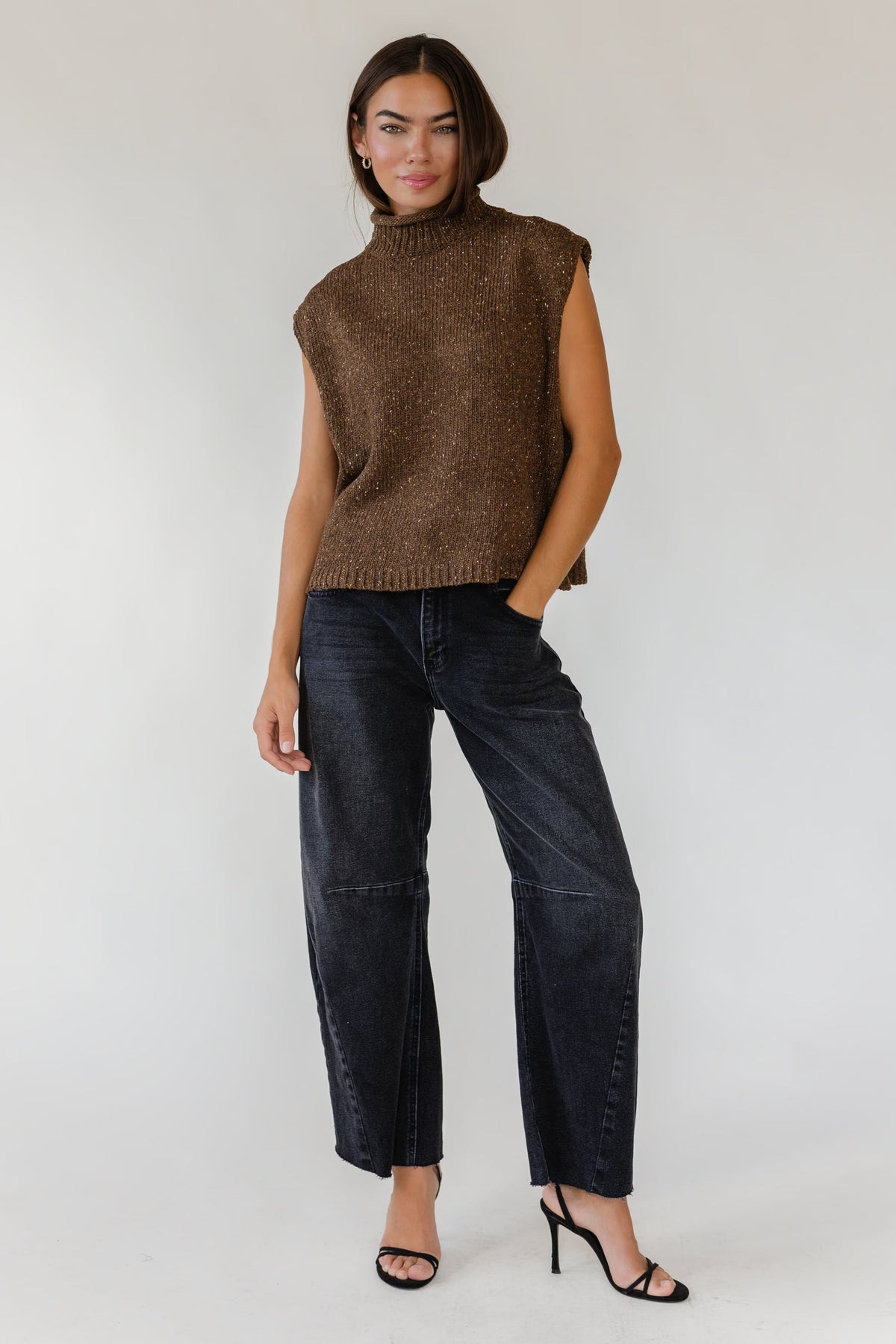 Finley Brown Sweater Vest