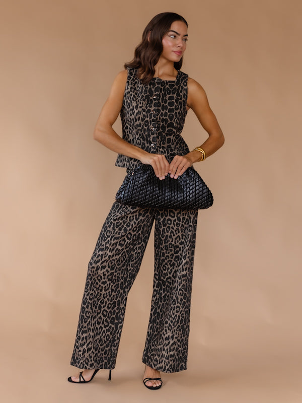 Bardot Leopard Print Pants