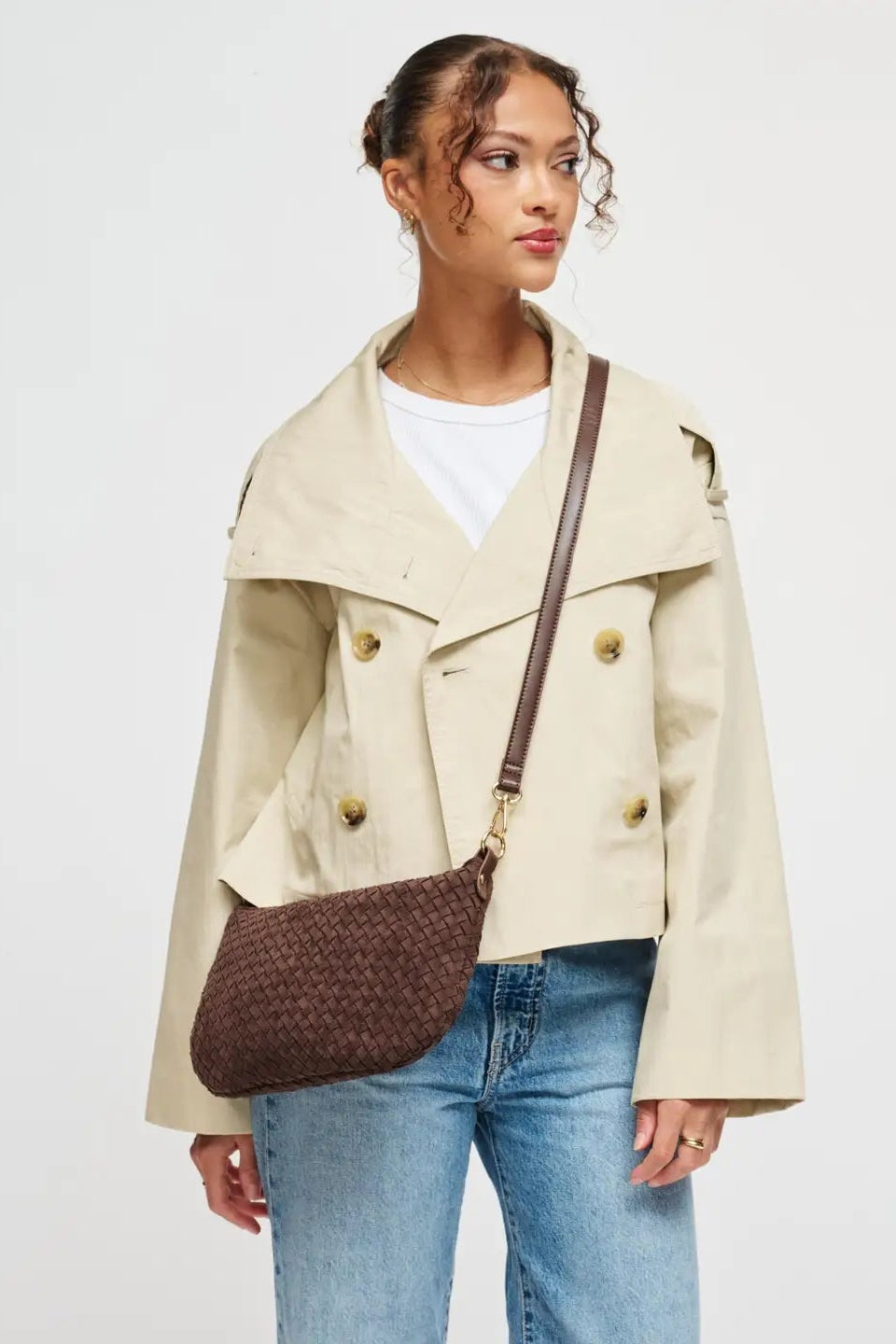 Jordan Espresso Woven Handbag - FINAL SALE