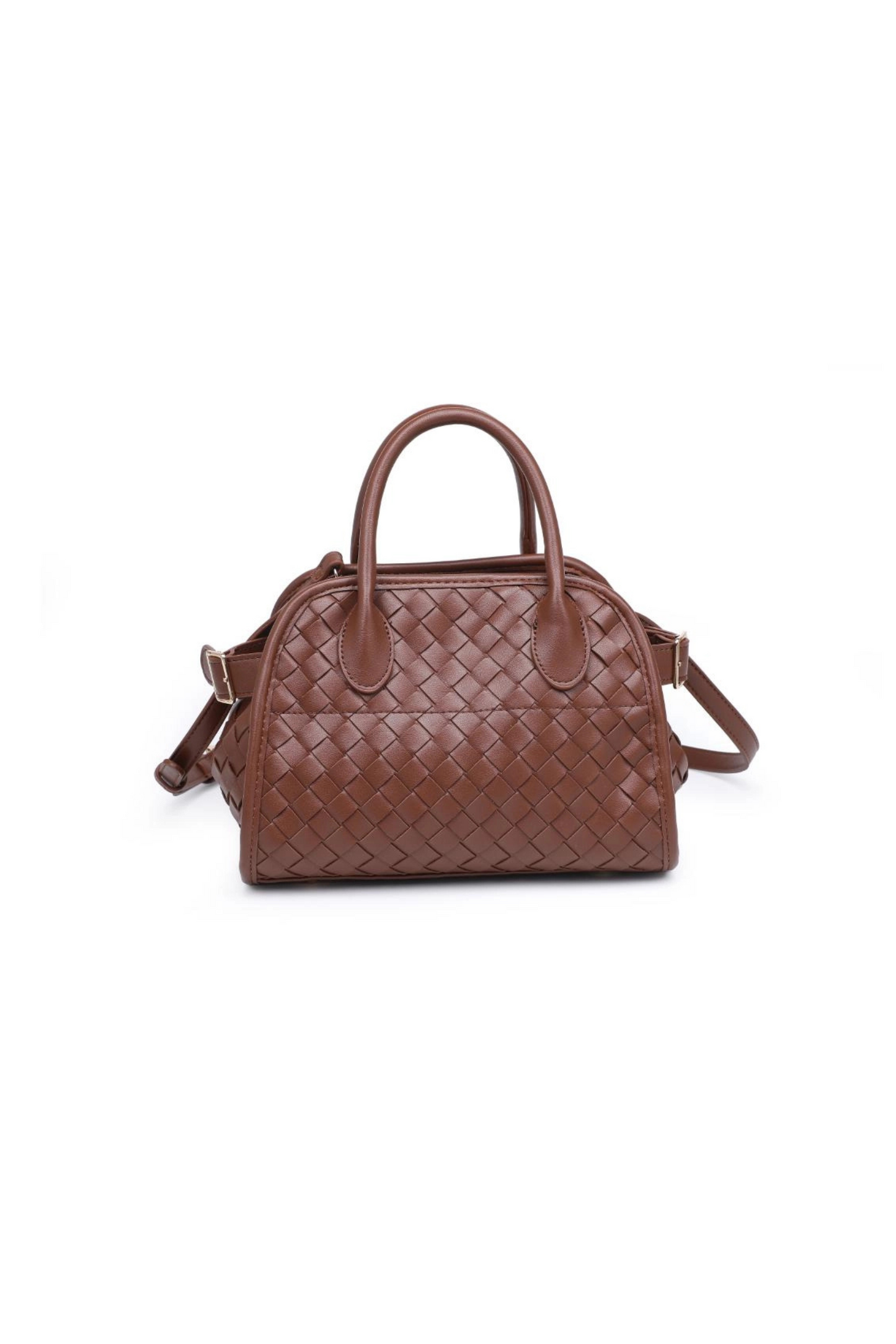Kristie Tan Faux Leather Woven Handbag - FINAL SALE
