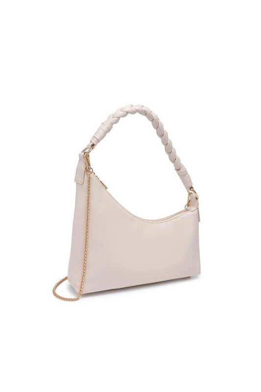 Ivory Asymmetrical Clutch Bag - FINAL SALE