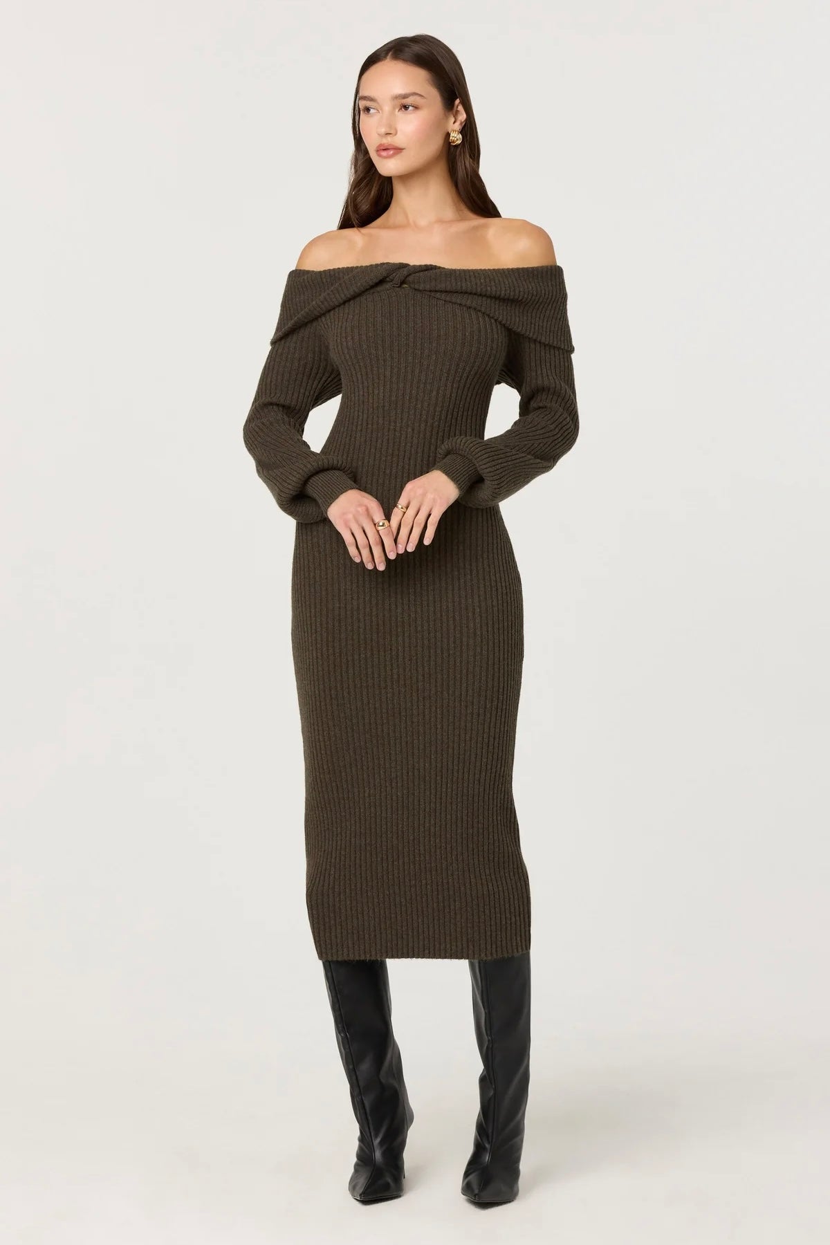Tilde Walnut Sweater Dress - FINAL SALE
