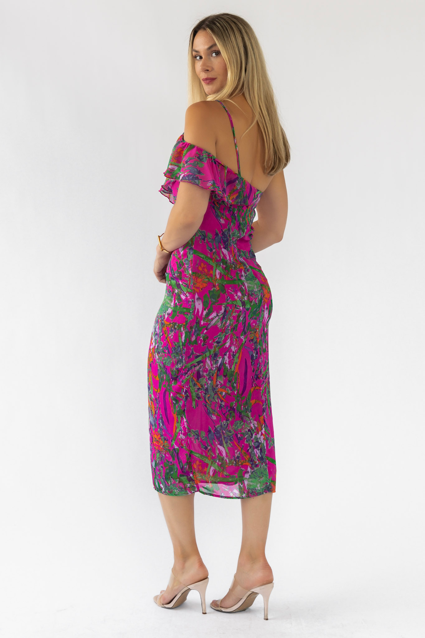 Eve Magenta One Shoulder Dress - FINAL SALE