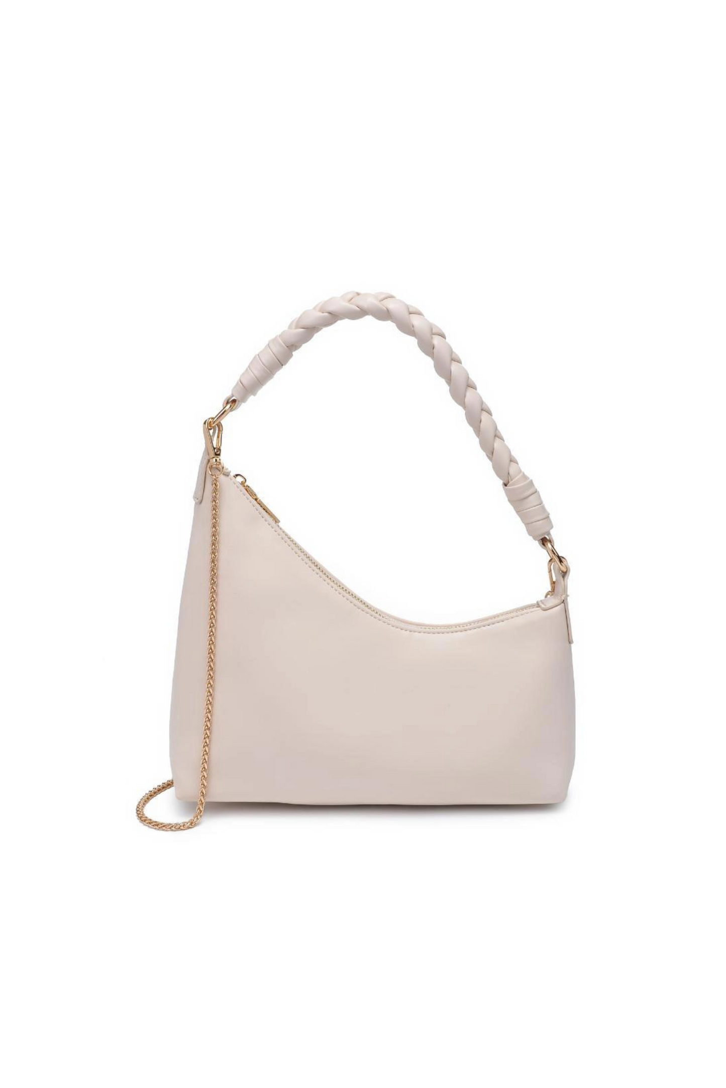 Ivory Asymmetrical Clutch Bag - FINAL SALE