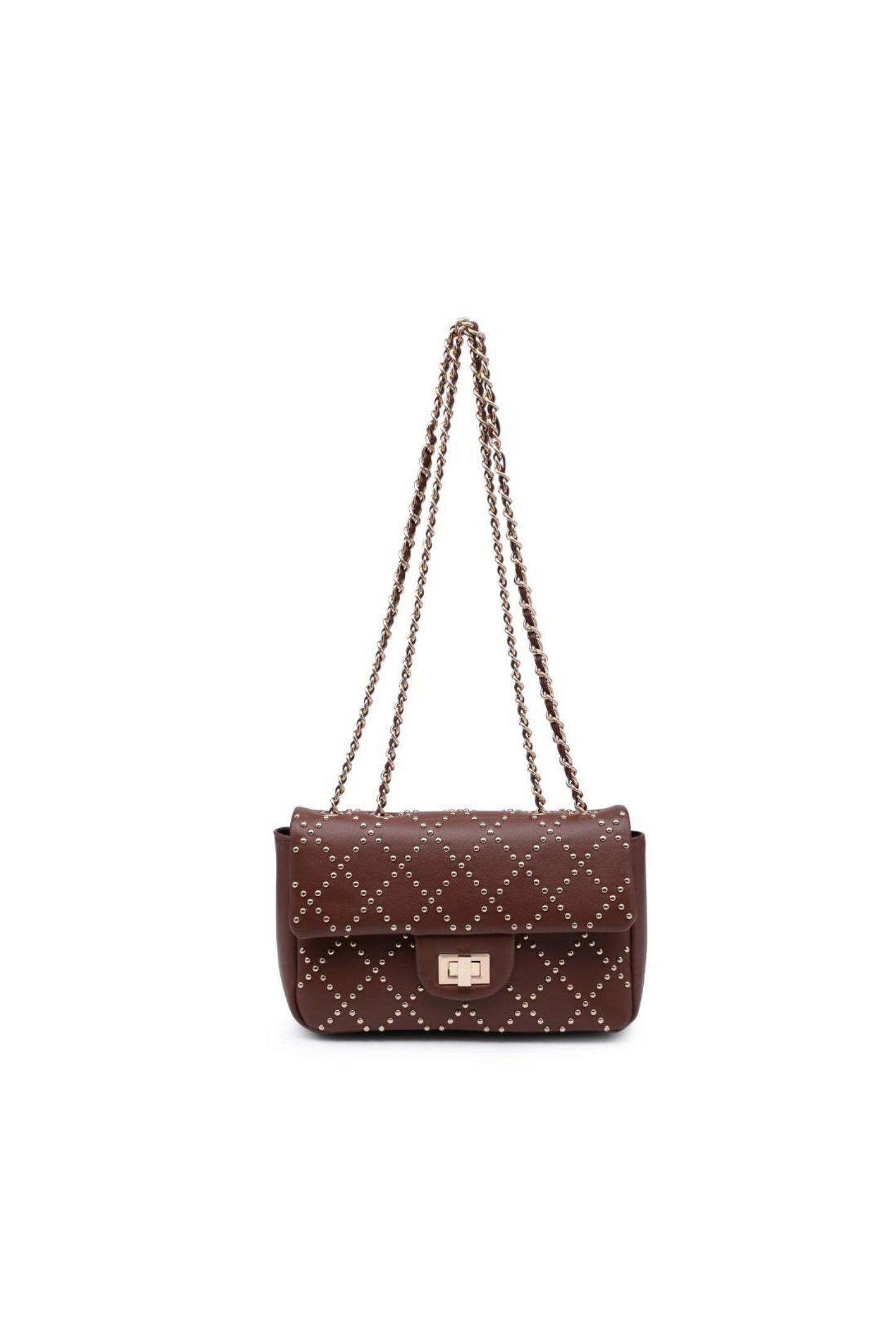 Brown Studded Crossbody Bag - FINAL SALE