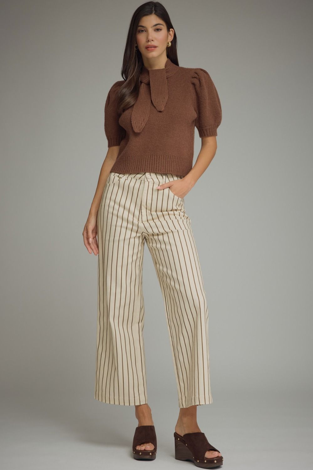 Jarrell Brown Sweater Top