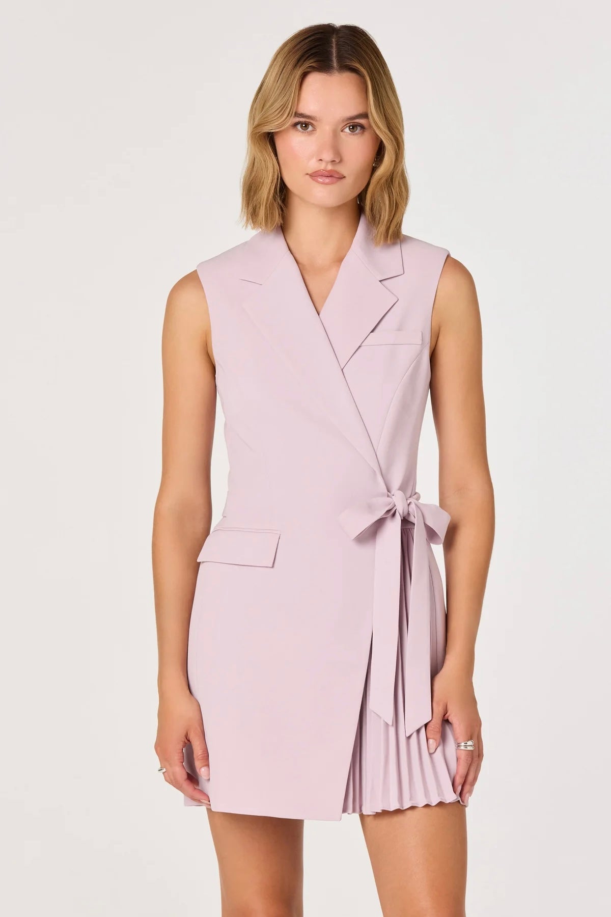 Kesari Lilac Sleeveless Pleated Dress - FINAL SALE