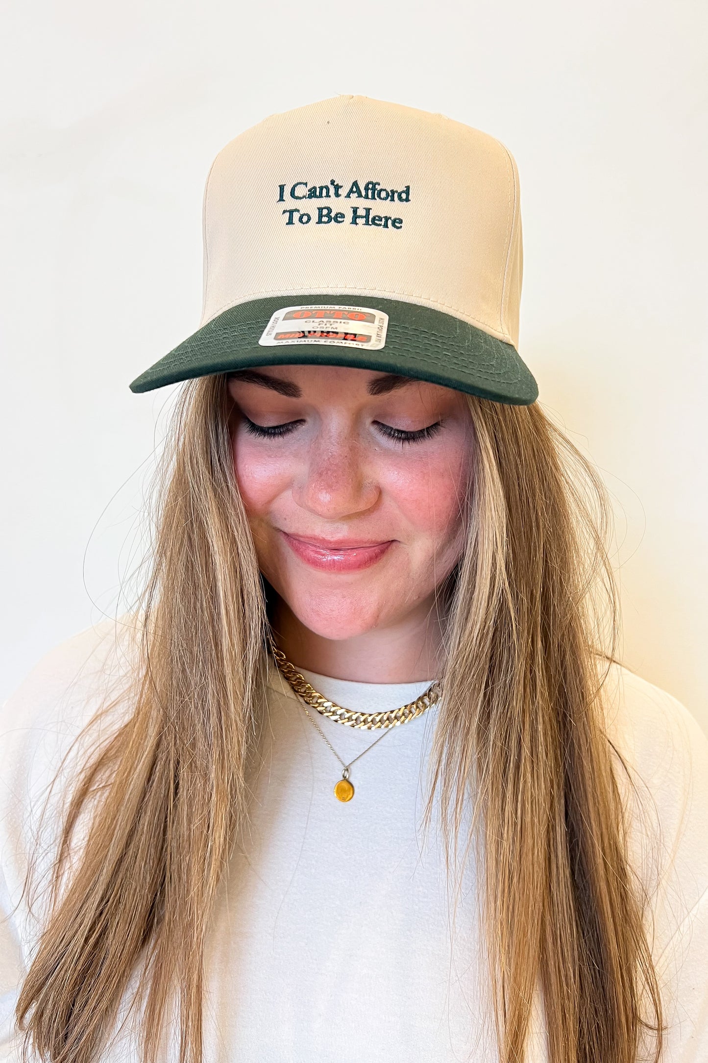 I Can't Afford To Be Here Trucker Hat - FINAL SALE