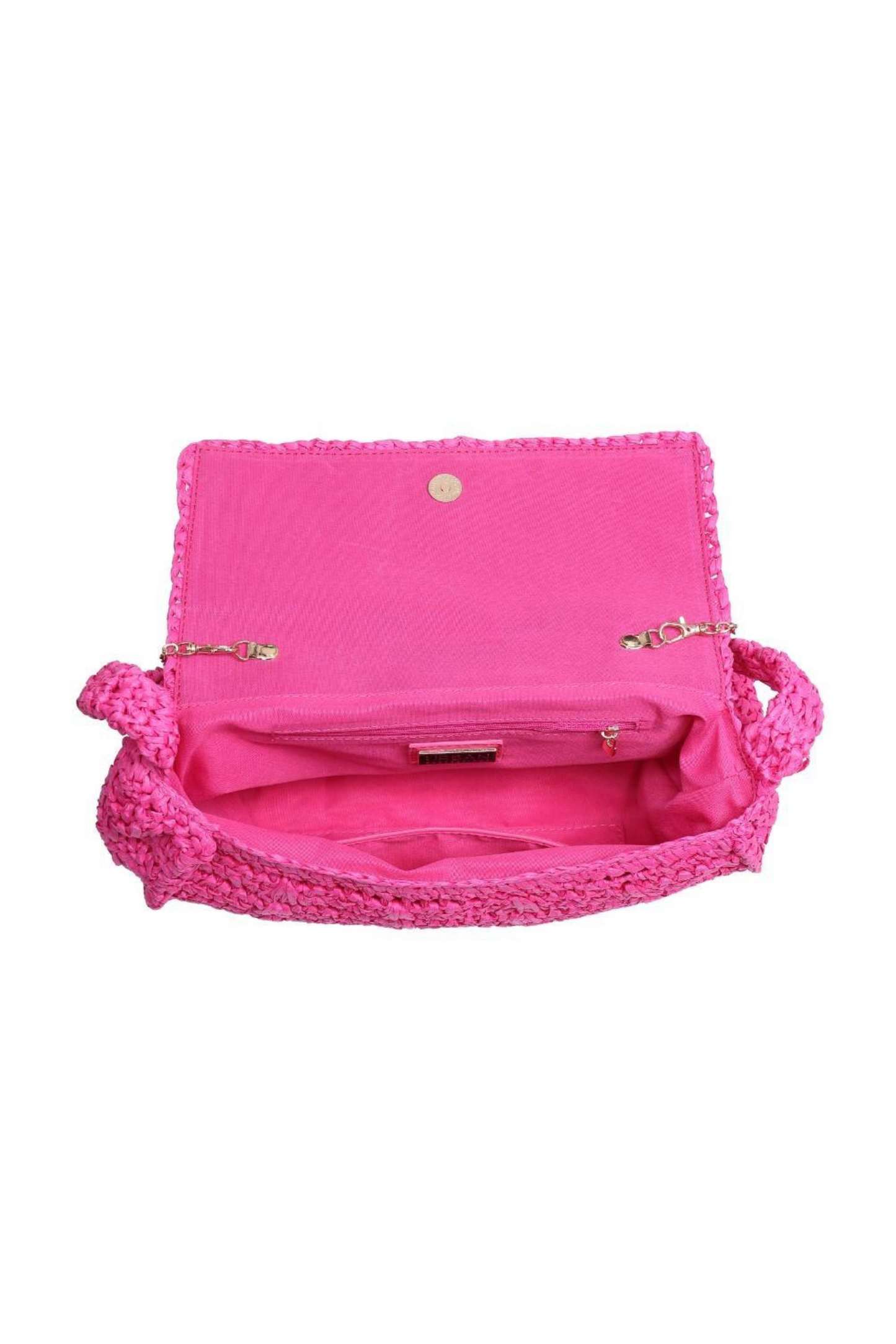 Anika Hot Pink Raffia Crossbody - FINAL SALE